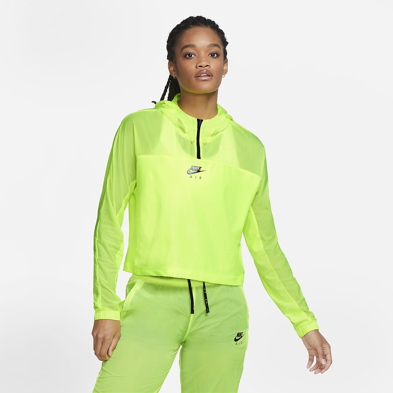 nike air hooded running jacket