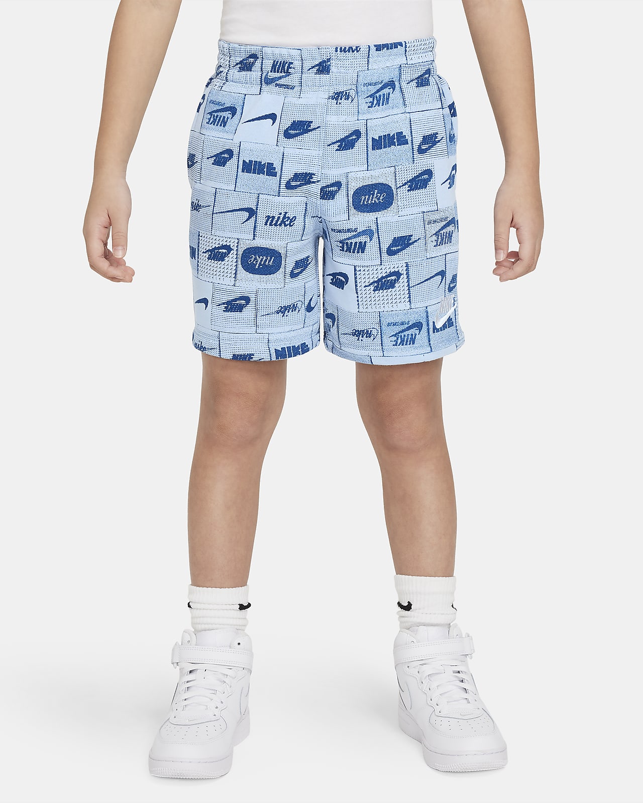 Nike Sportswear Club Little Kids' Printed Shorts