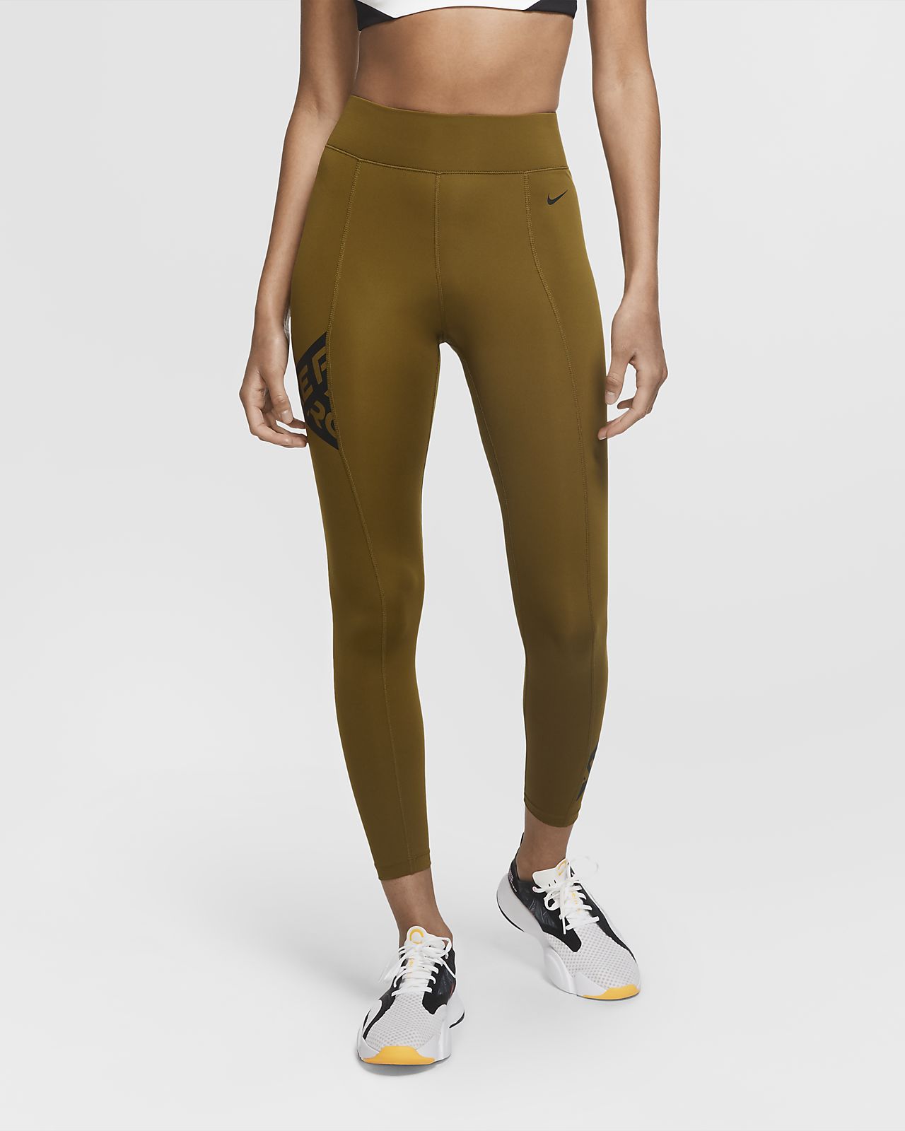 nike pro khaki leggings