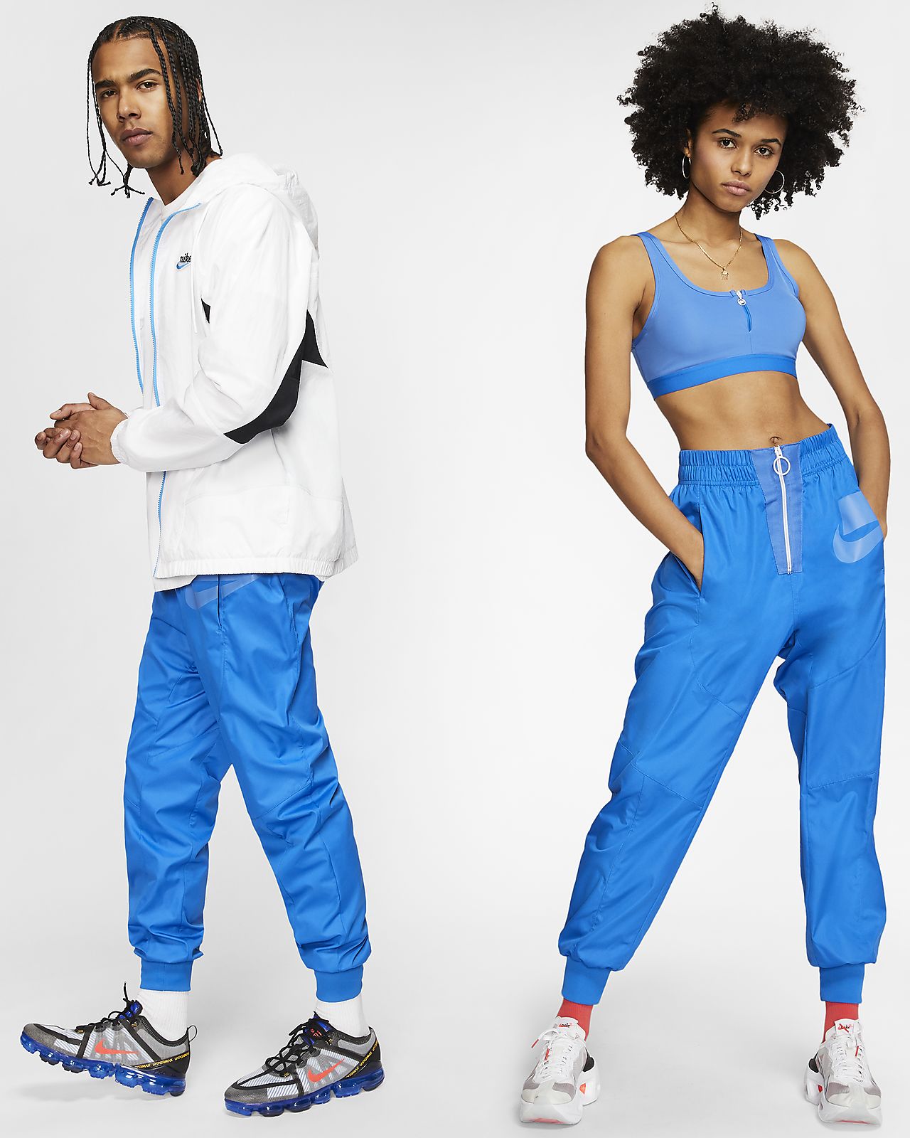 nike windrunner pants bleu