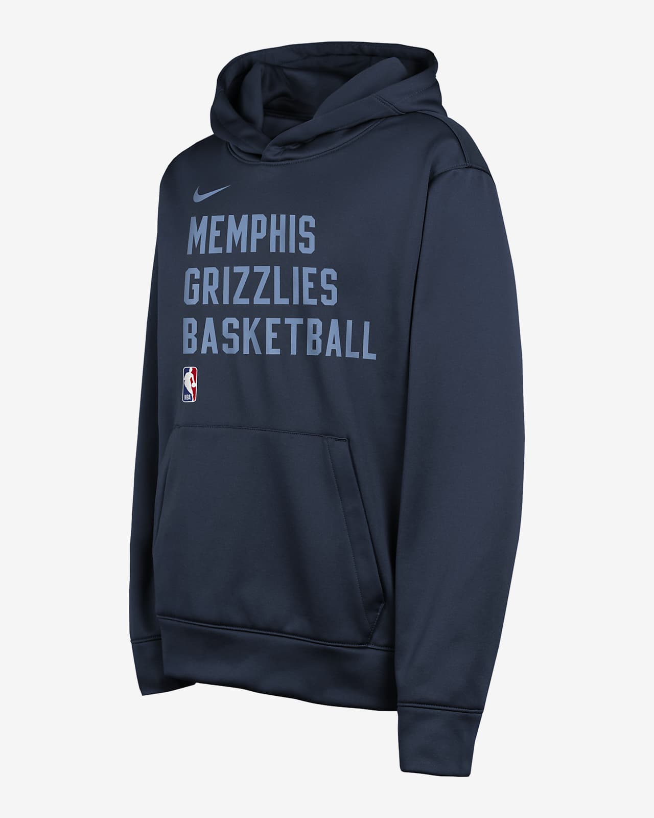 Sudadera con gorro sin cierre Nike Dri-FIT de la NBA para niños talla grande Memphis Grizzlies