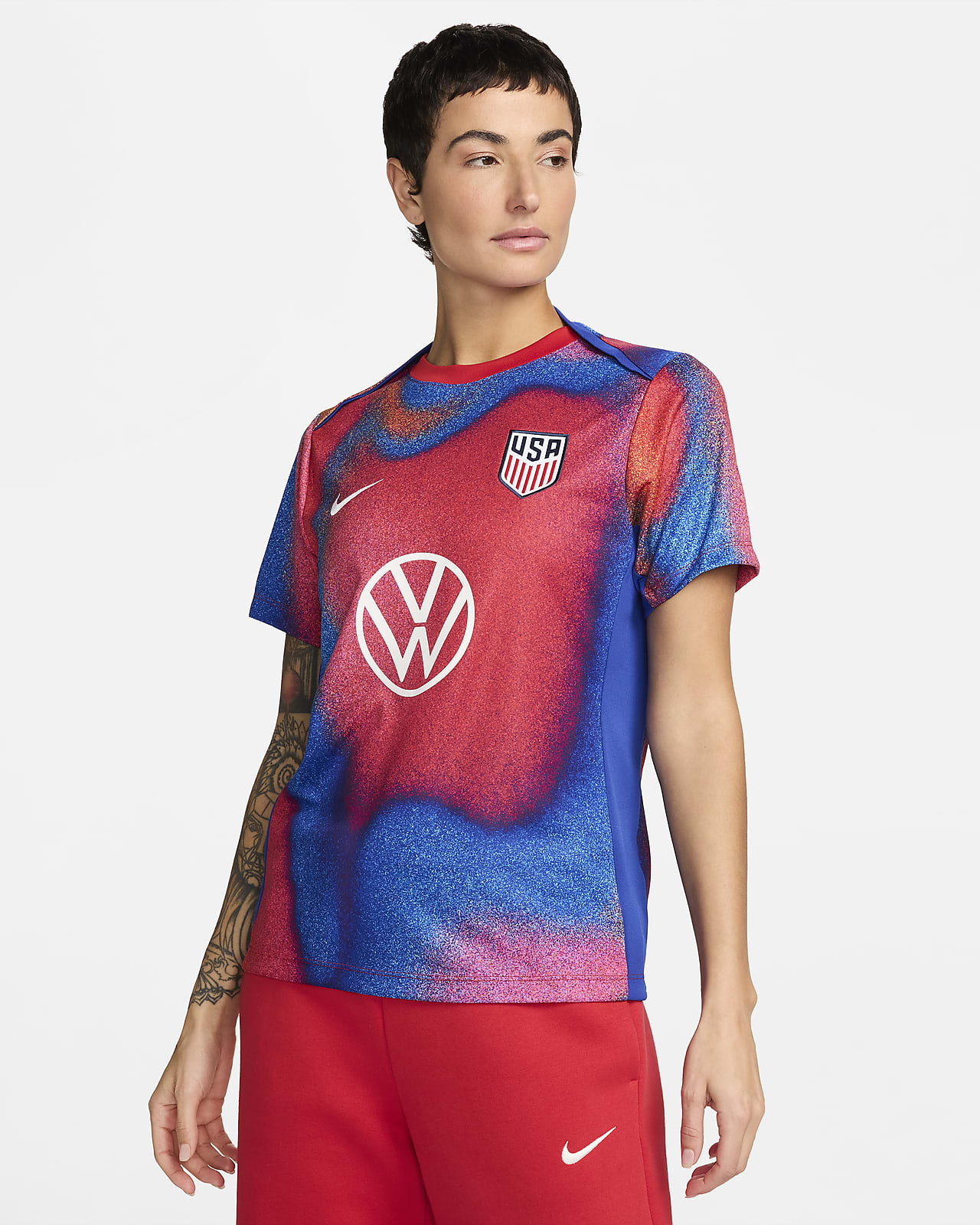 USMNT Academy Pro Women's Nike Dri-FIT Soccer Pre-Match Short-Sleeve Top