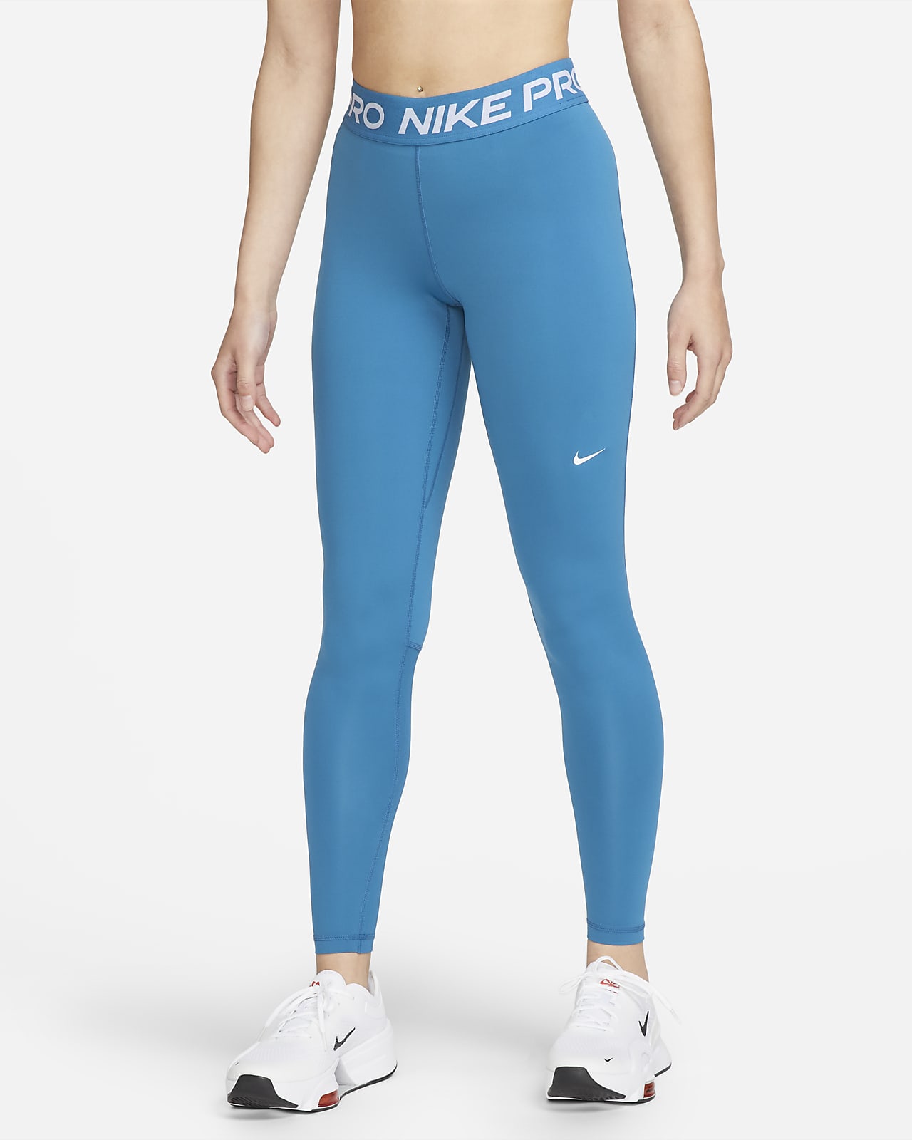 Nike Pro Leggings de talle medio con paneles de malla Mujer. Nike ES