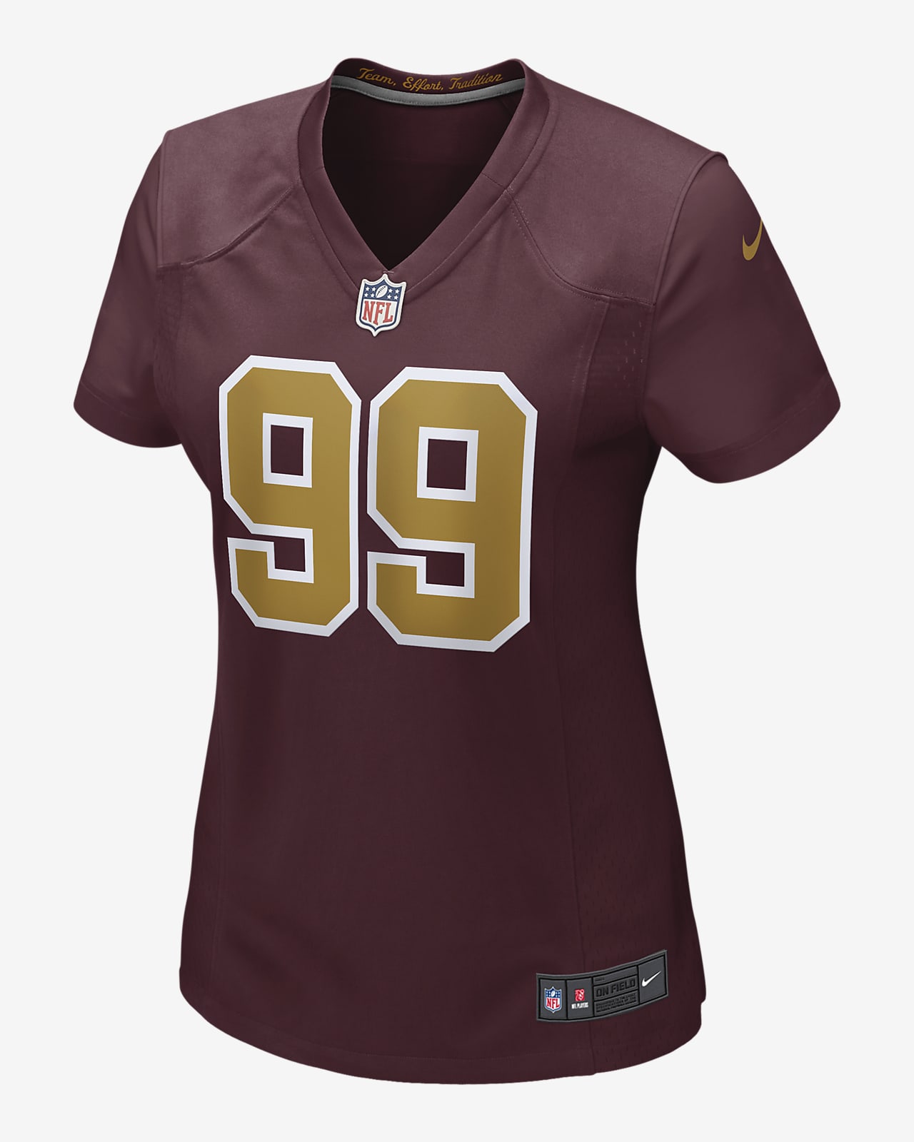 NFL Washington Football Team (Chase Young) Women's Game Football Jersey