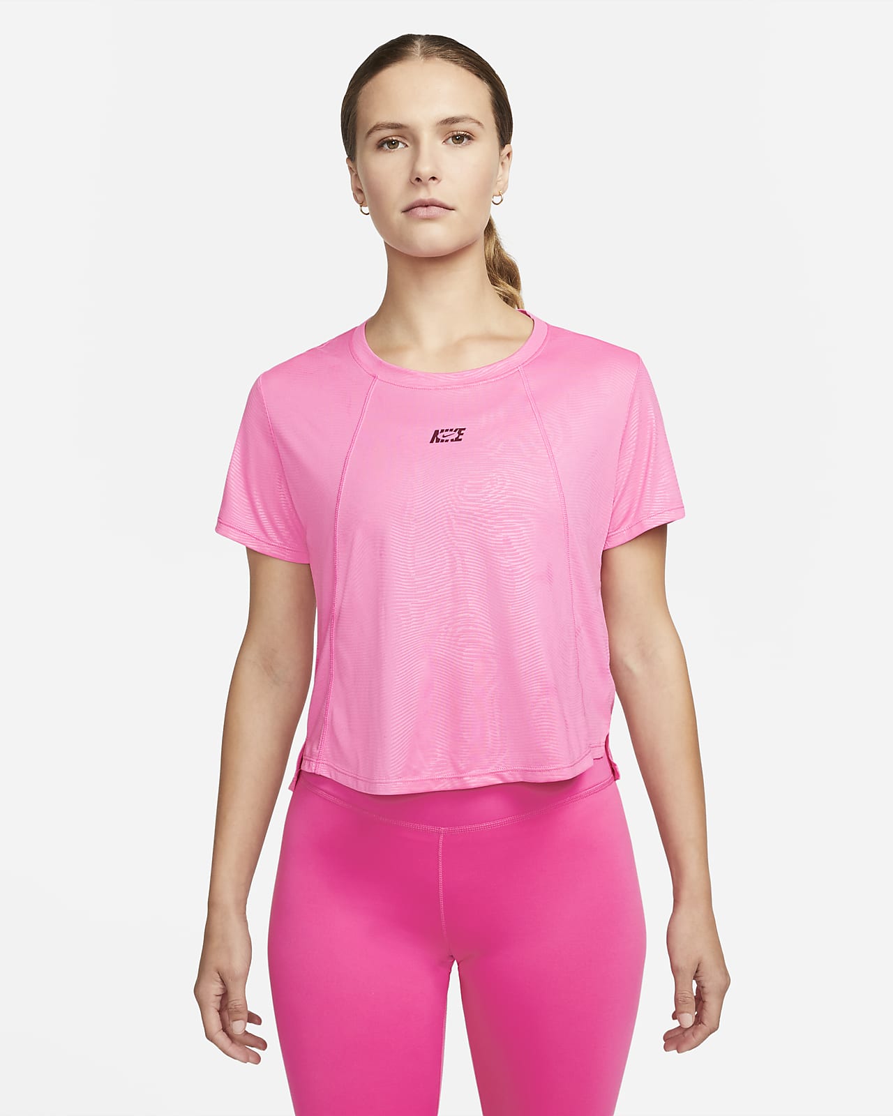 Nike Dri-FIT One Icon Clash Women's Printed Short-Sleeve Training Top