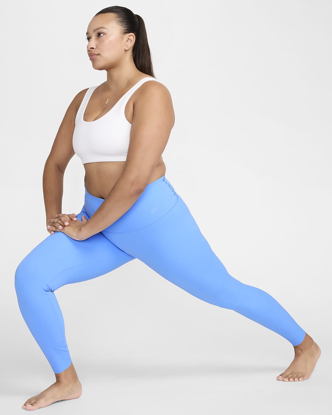 Nike Zenvy leggings i full lengde med lett støtte og høyt liv til dame