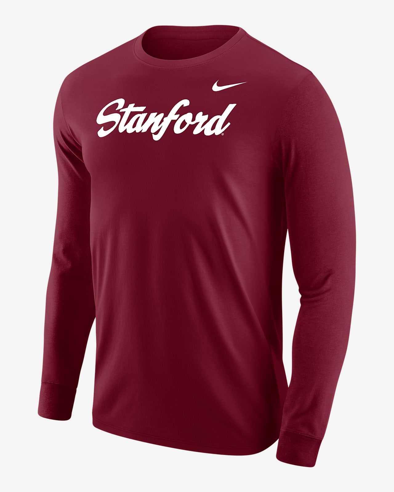 Playera de manga larga universitaria Nike para hombre Stanford