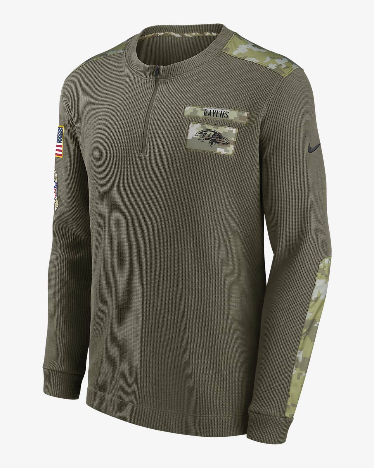Nike Dri-FIT Salute to Service (NFL Baltimore Ravens) Men's Thermal Long-Sleeve Top