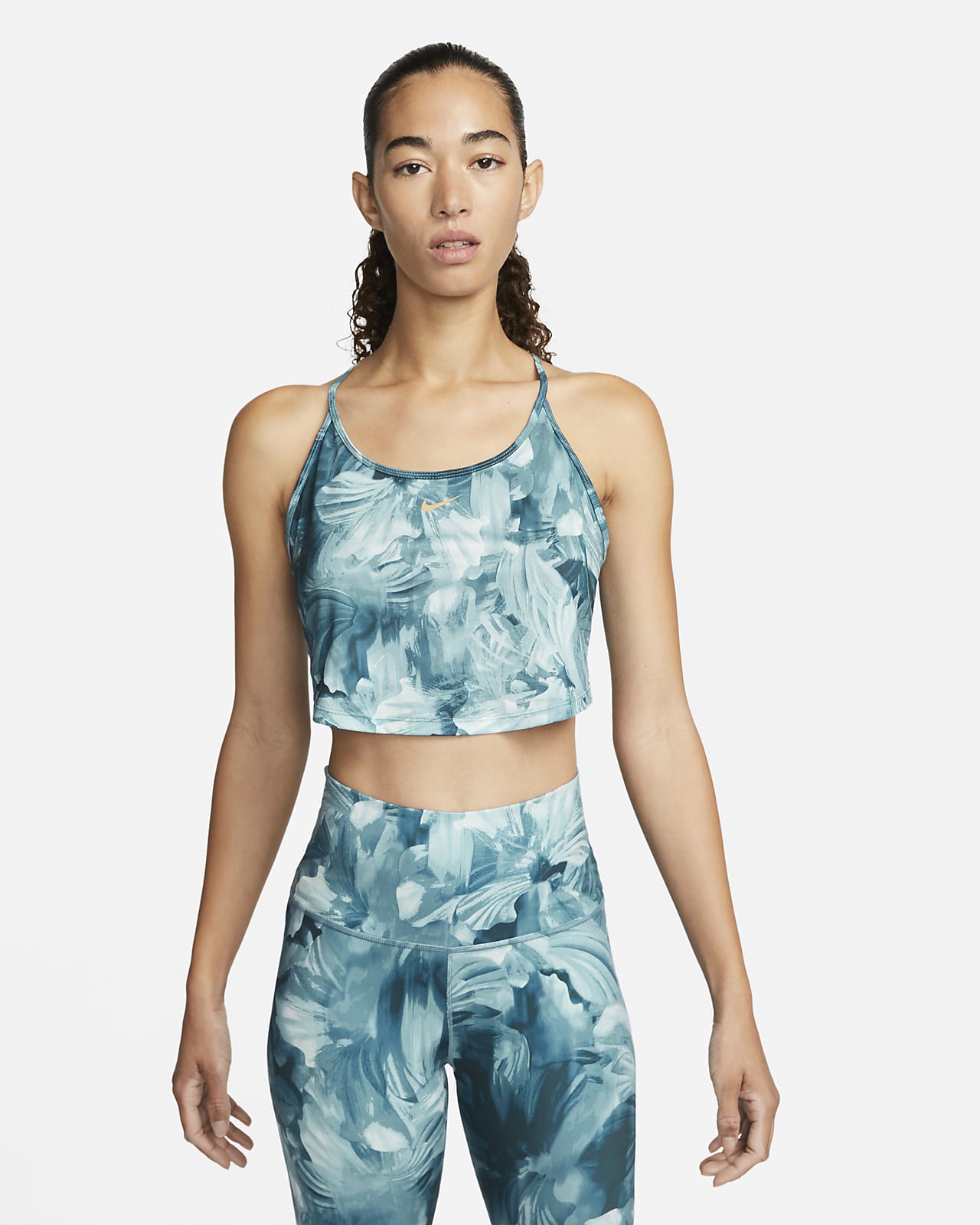 Nike Dri-FIT One Women's Cropped Printed Tank Top