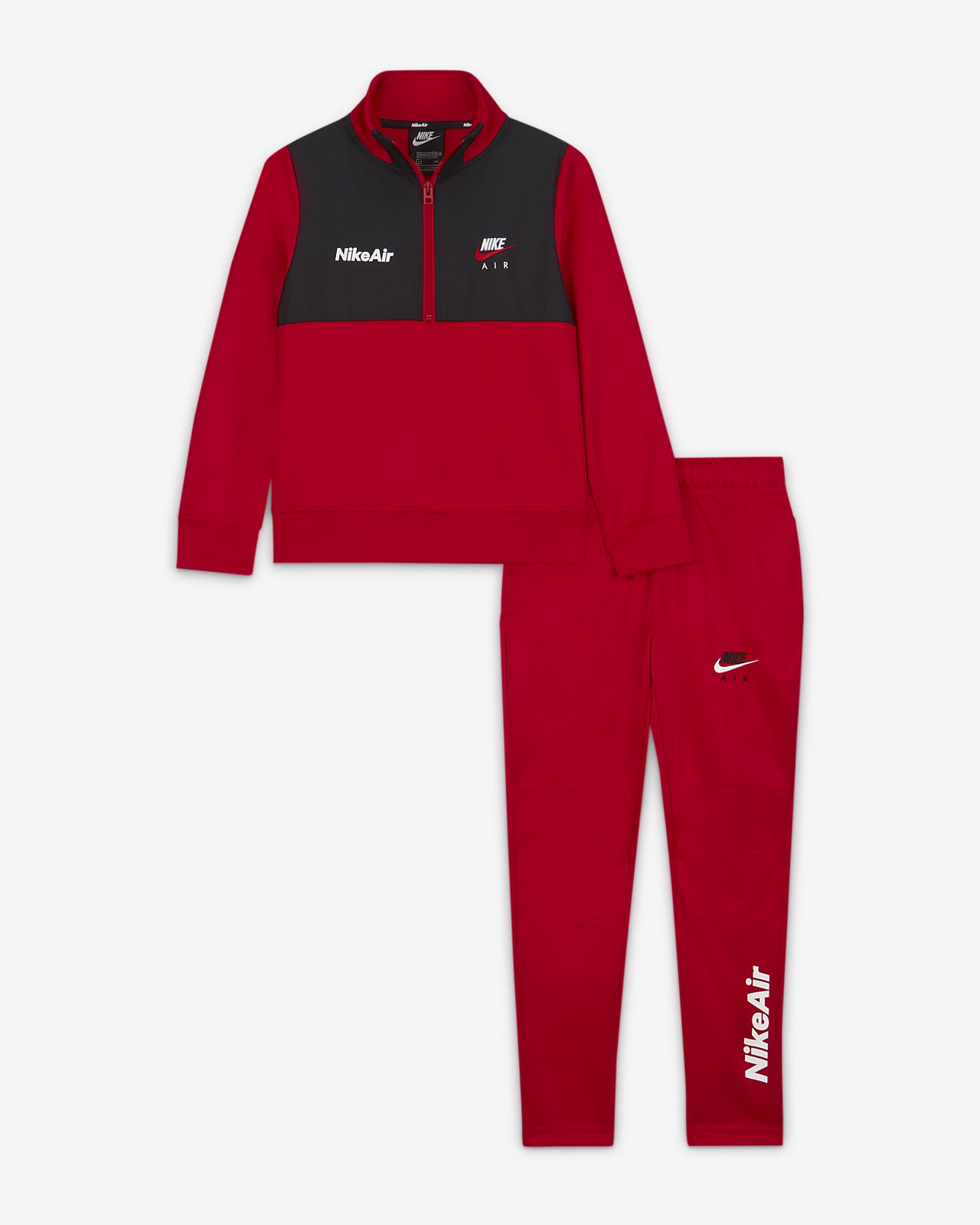 nike air red tracksuit