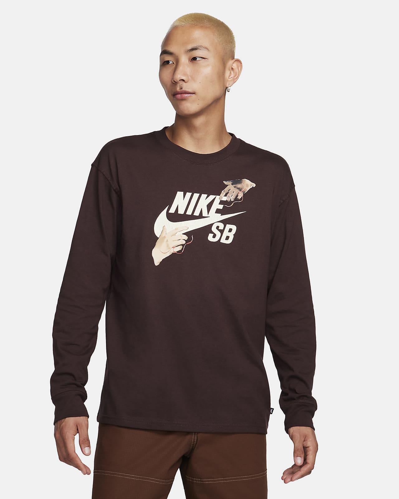 Nike SB 長袖滑板 T 恤