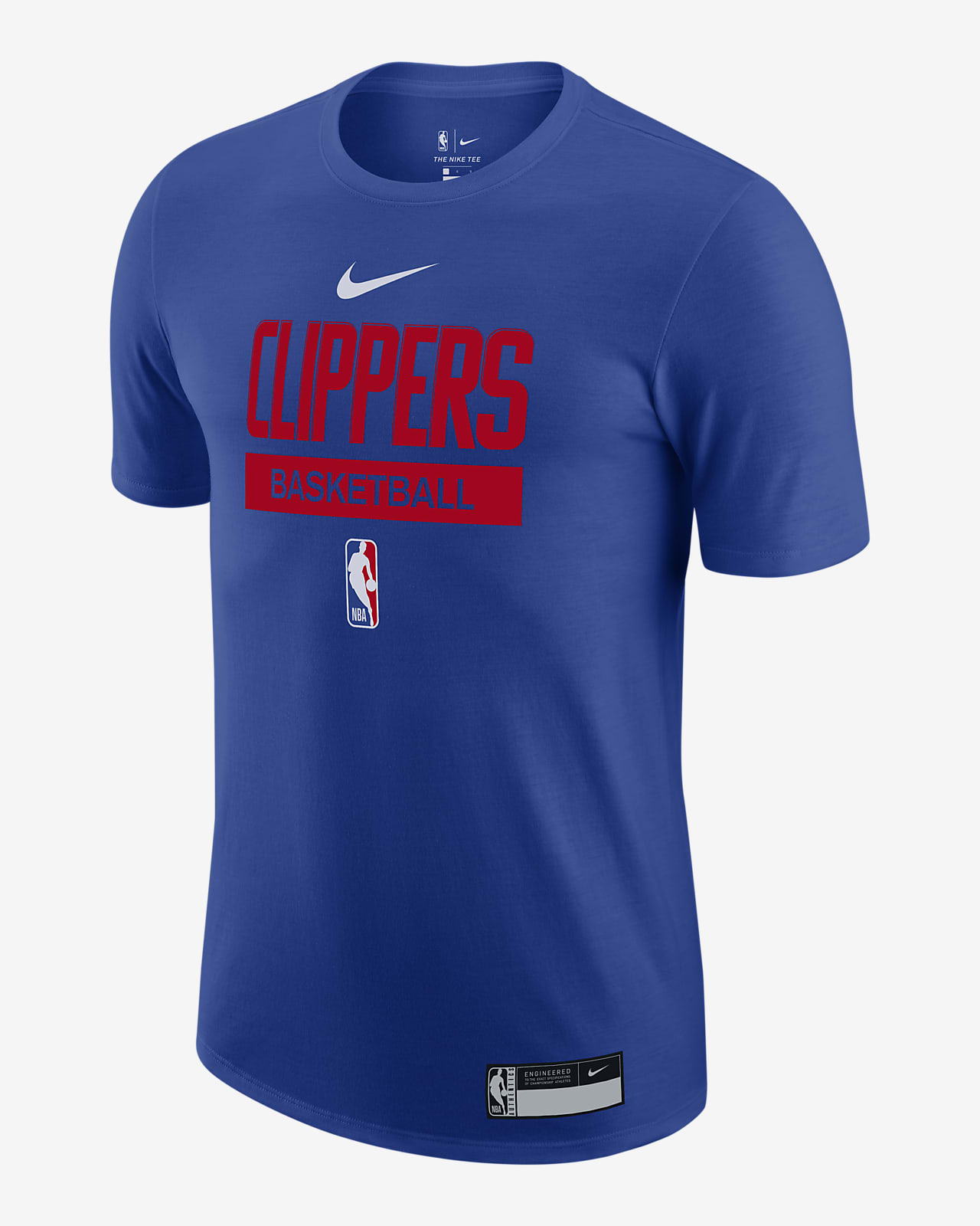 LA Clippers Nike Dri-FIT NBA trenings-T-skjorte med logo til herre