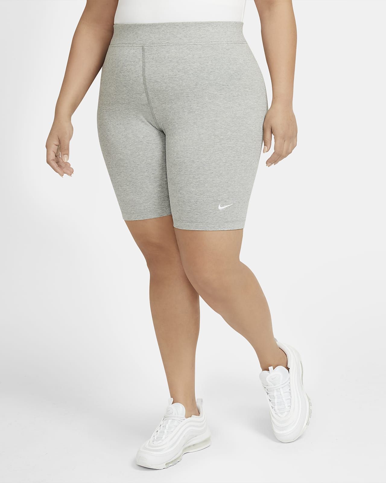 Shorts de ciclismo de tiro medio para mujer Nike Sportswear Essential (talla grande)