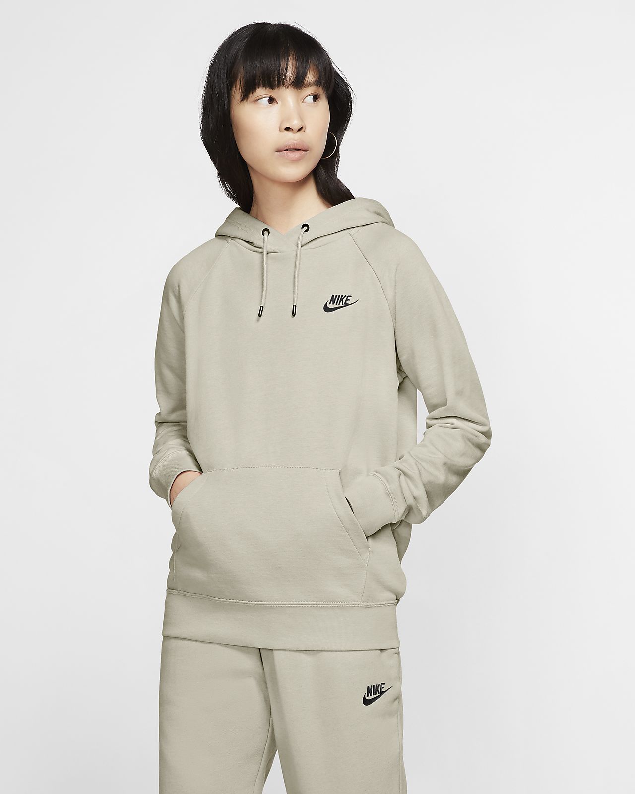 nike khaki hoodie womens