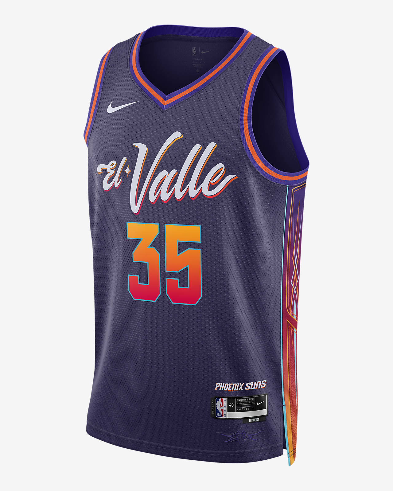 Kevin Durant Phoenix Suns City Edition 2023/24 Nike Dri-FIT NBA Swingman-drakt til herre