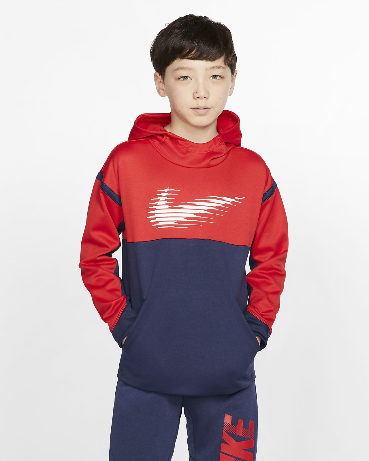 nike therma graphic fleece hoody