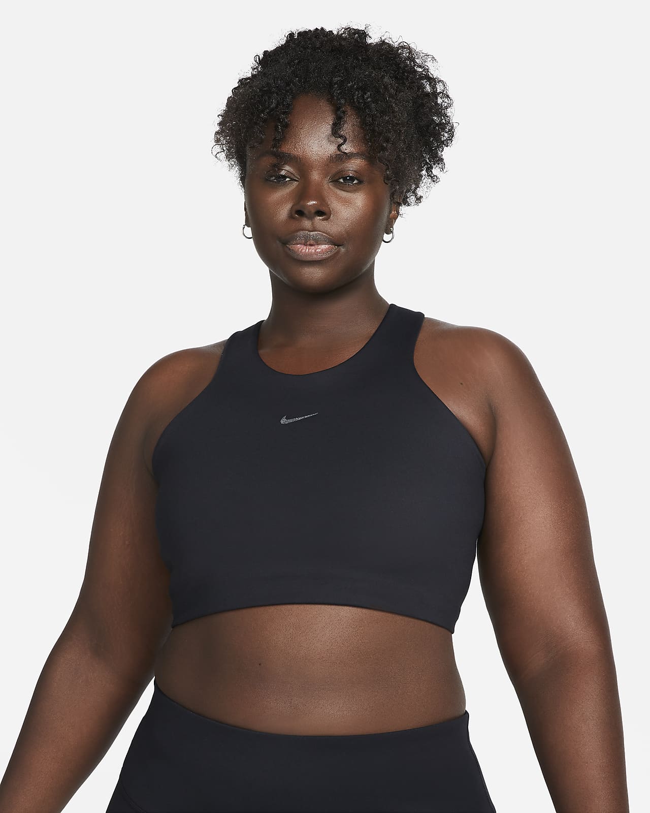Nike Yoga Alate Curve-sports-bh med medium støtte og let foring til kvinder (plus size)