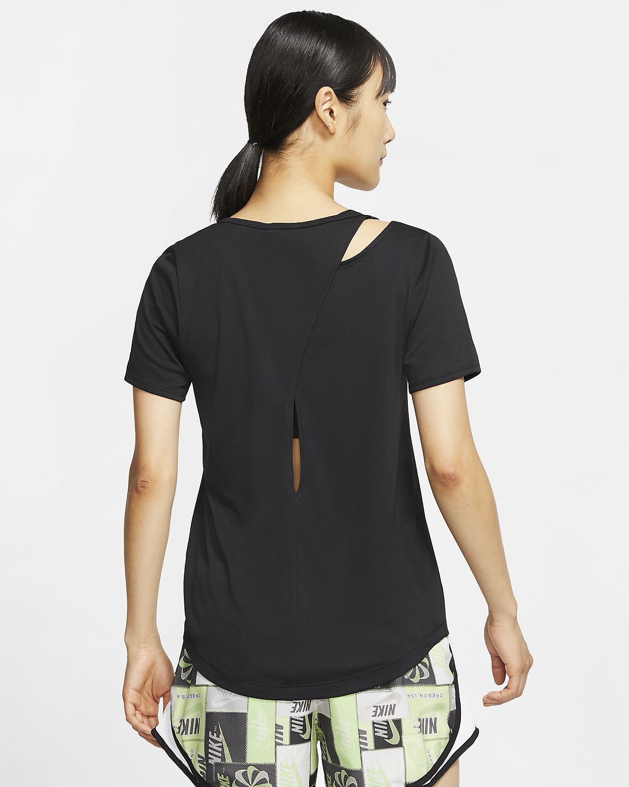 black nike running top womens