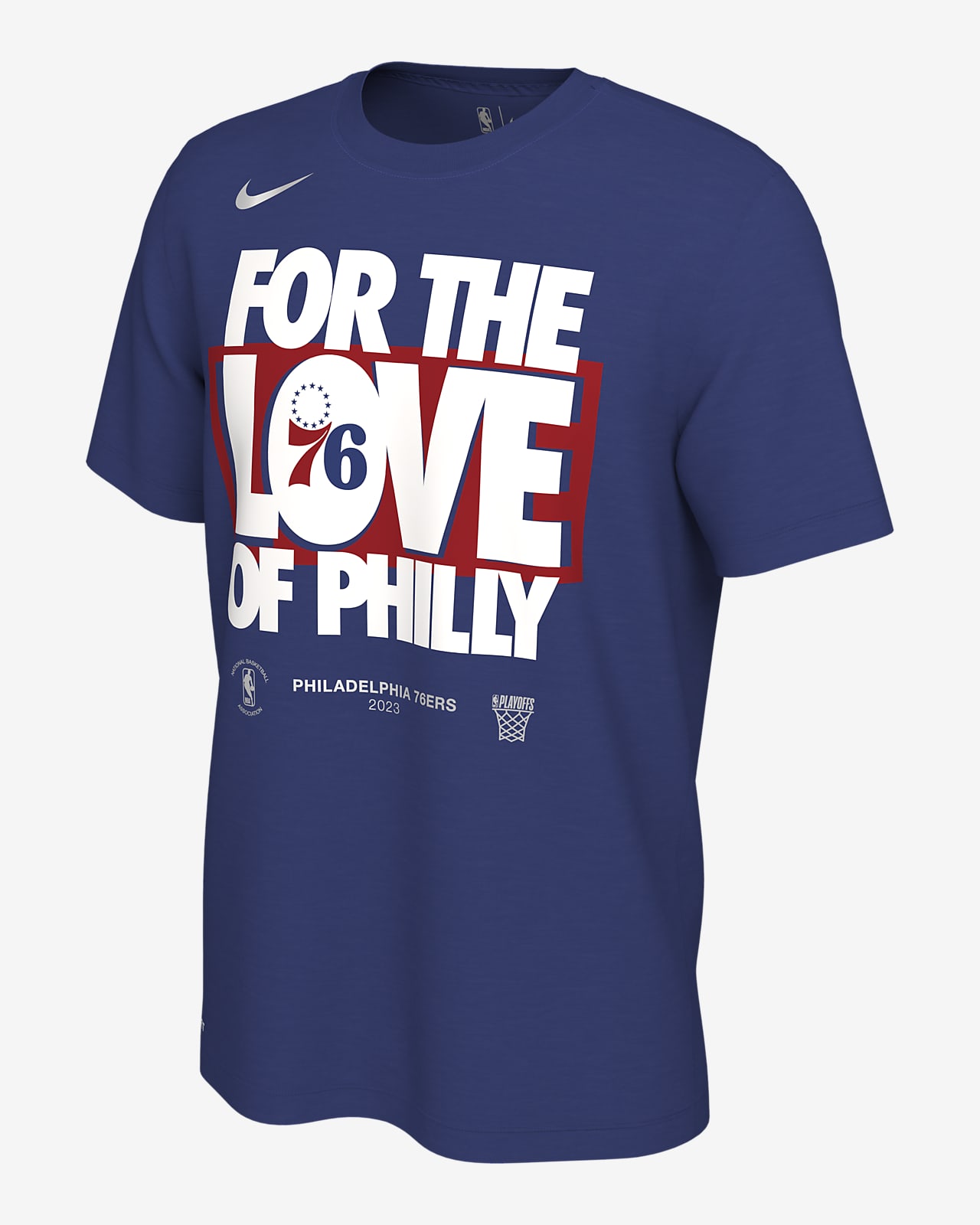 Philadelphia 76ers Men's Nike NBA Playoff Mantra 2023 T-Shirt