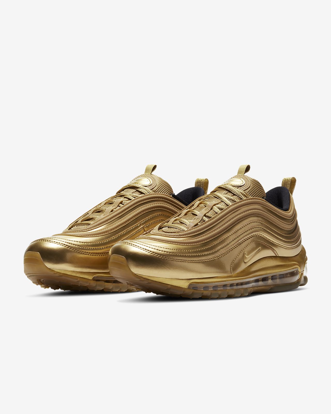 nike air max 97 gold men's shoes