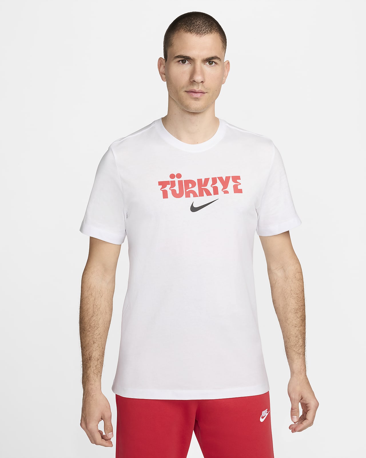 T-shirt de futebol Nike Crest Turquia para homem