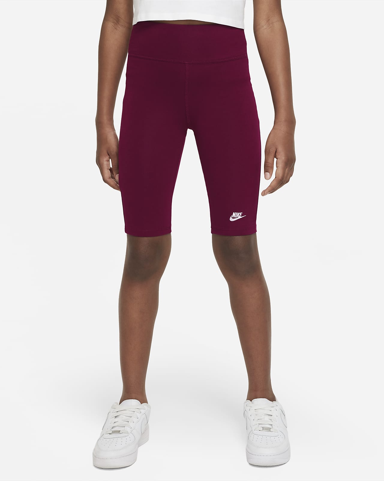 Nike Sportswear Older Kids' (Girls') High-Rise 23cm (approx.) Bike Shorts