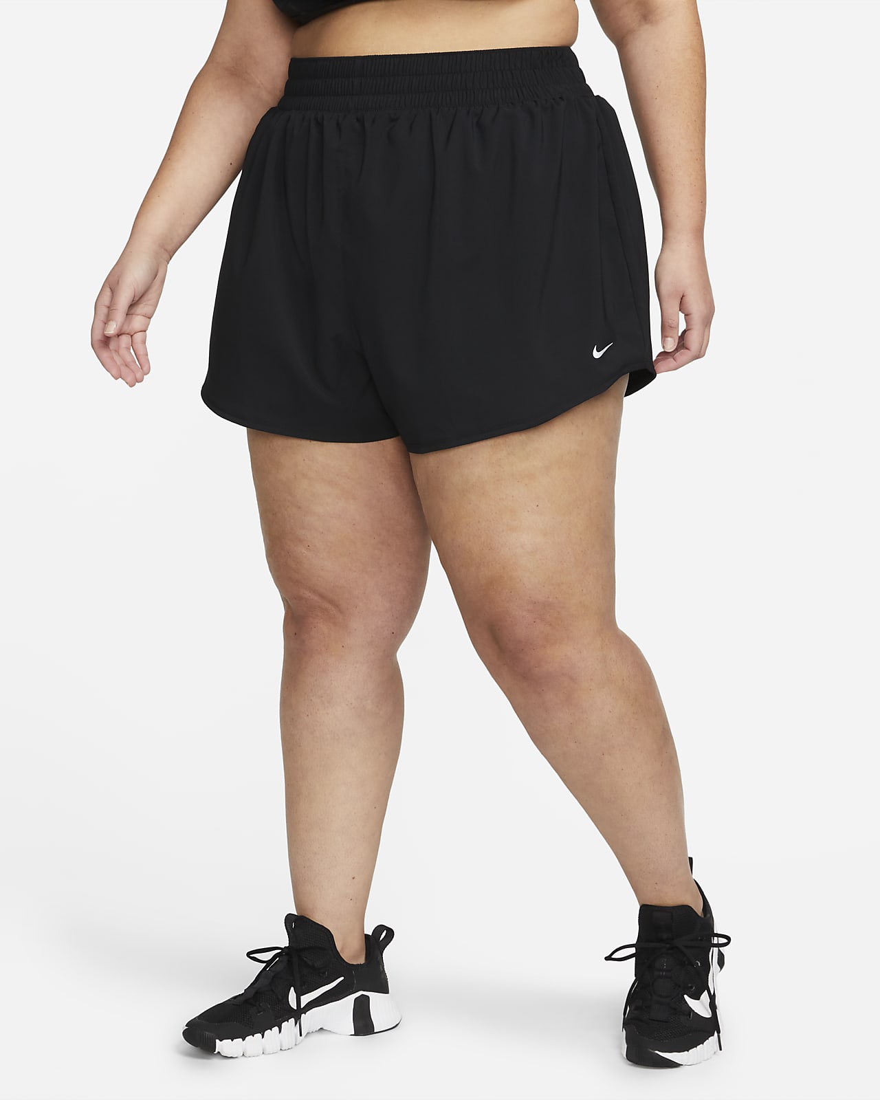 Nike Dri-FIT One Women's High-Waisted 3" Brief-Lined Shorts (Plus Size)