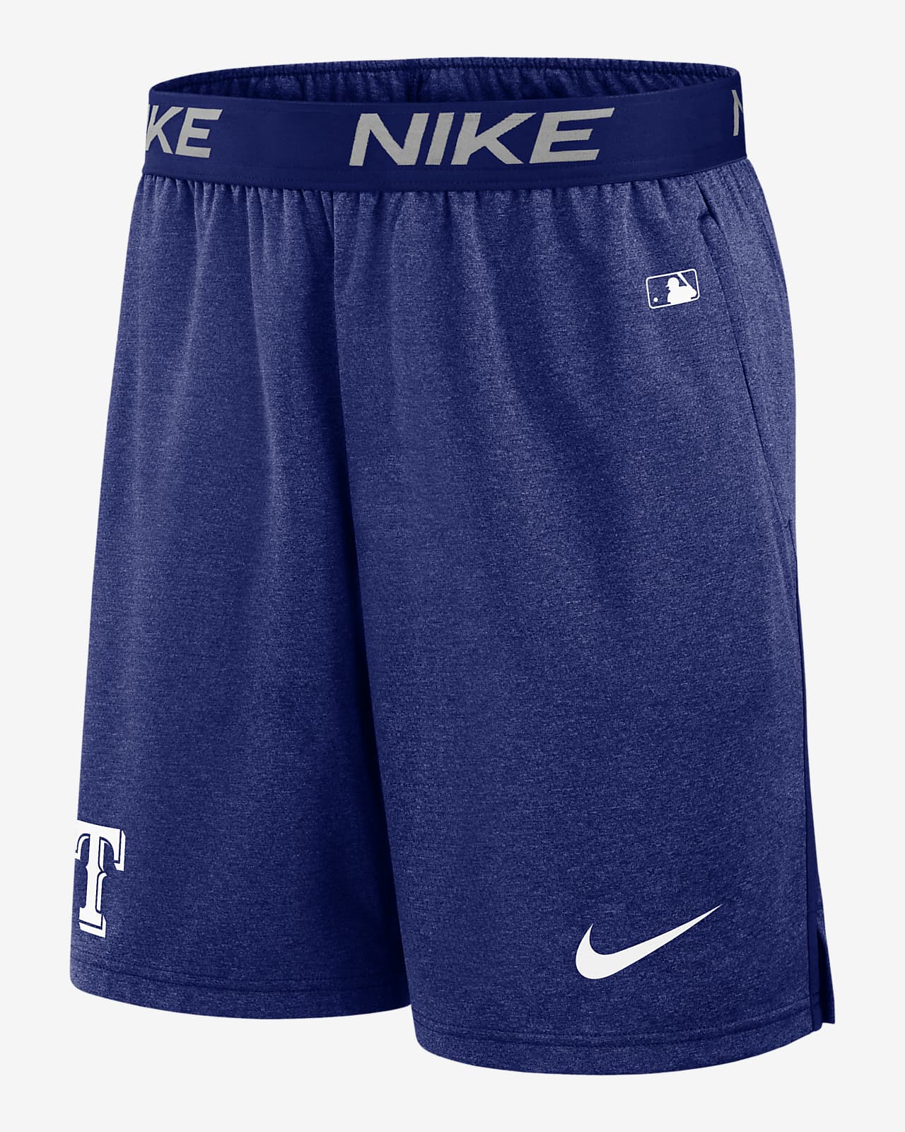 Shorts de la MLB Nike Dri-FIT para hombre Texas Rangers Authentic Collection Practice