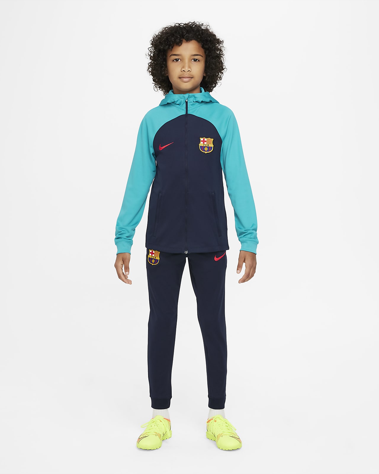 F.C. Barcelona Strike Older Kids' Nike Dri-FIT Knit Football Tracksuit