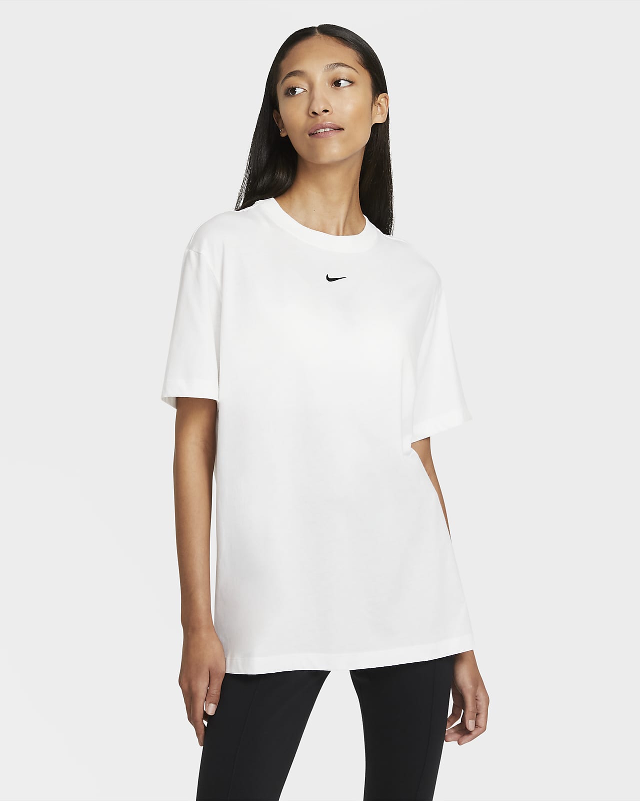 Damska koszulka z krótkim rękawem o kroju oversize Nike Sportswear Essential