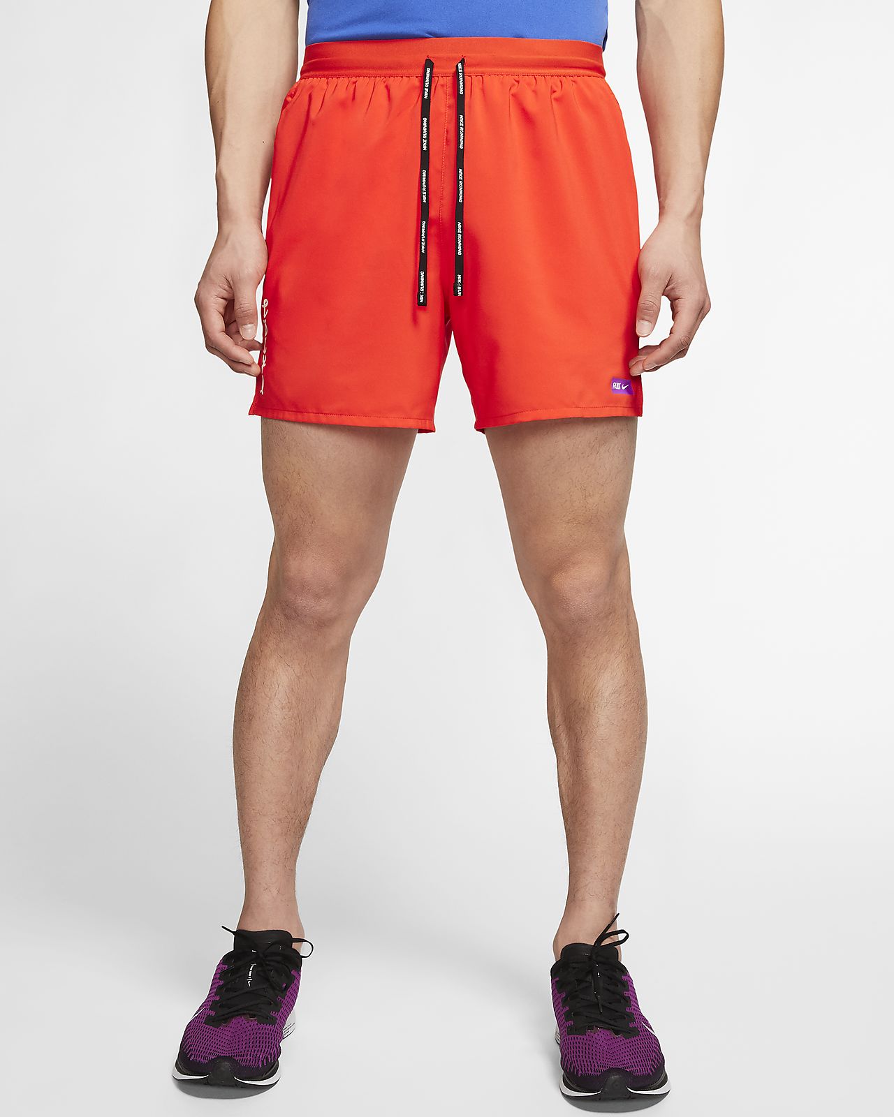 red nike running shorts