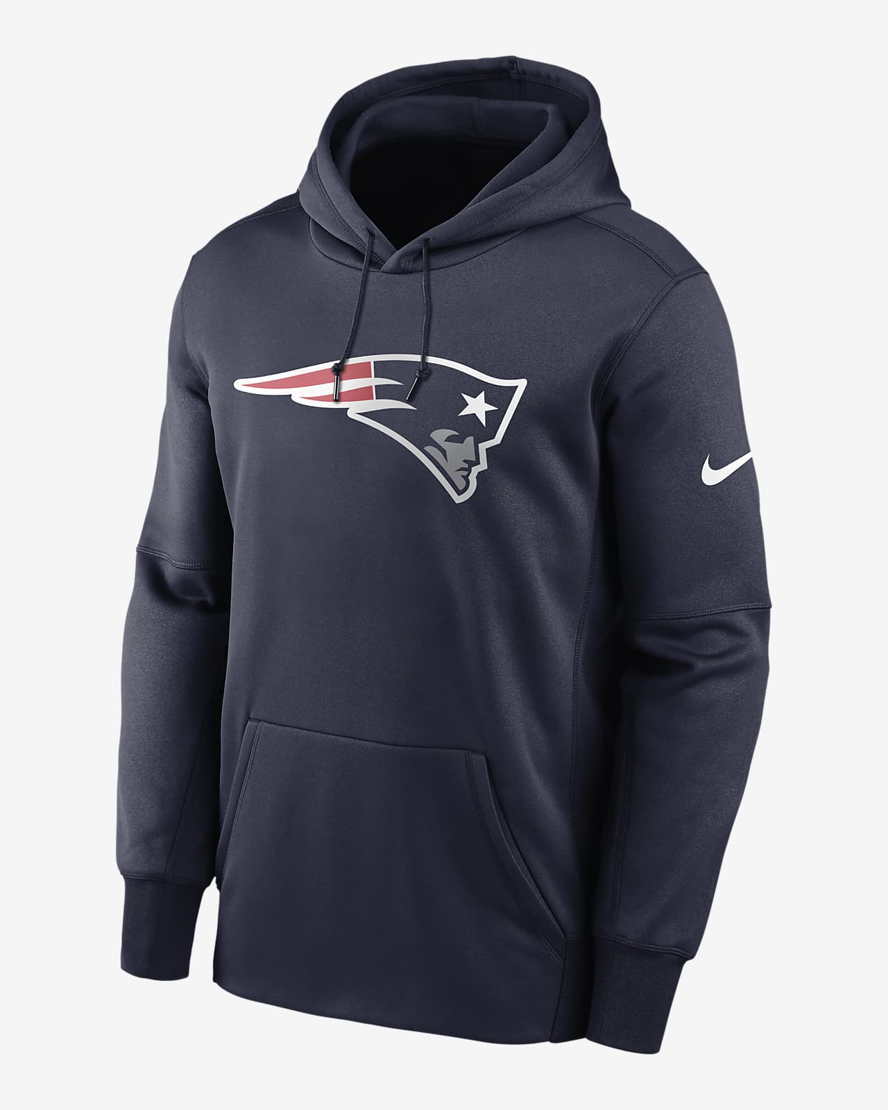 Męska bluza z kapturem Nike Therma Prime Logo (NFL New England Patriots)