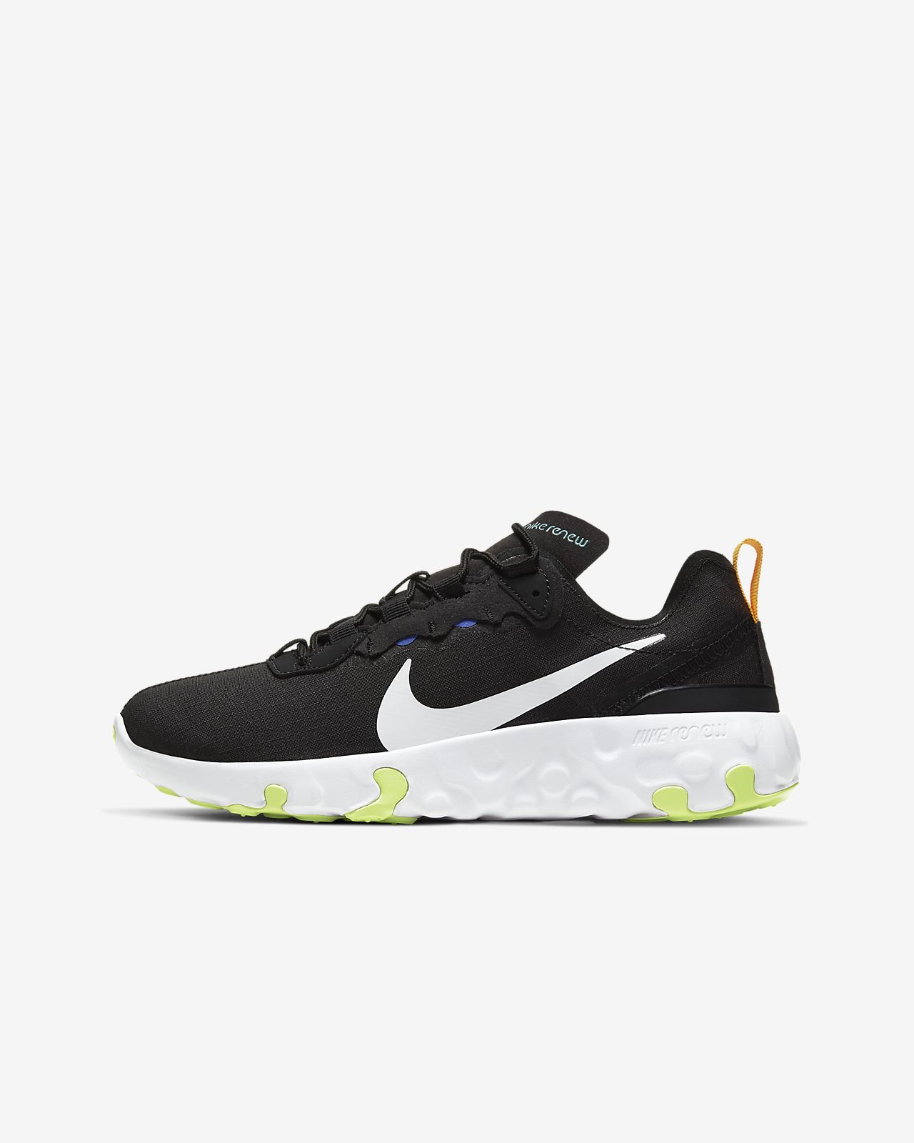 nike react element 96 bambino nero