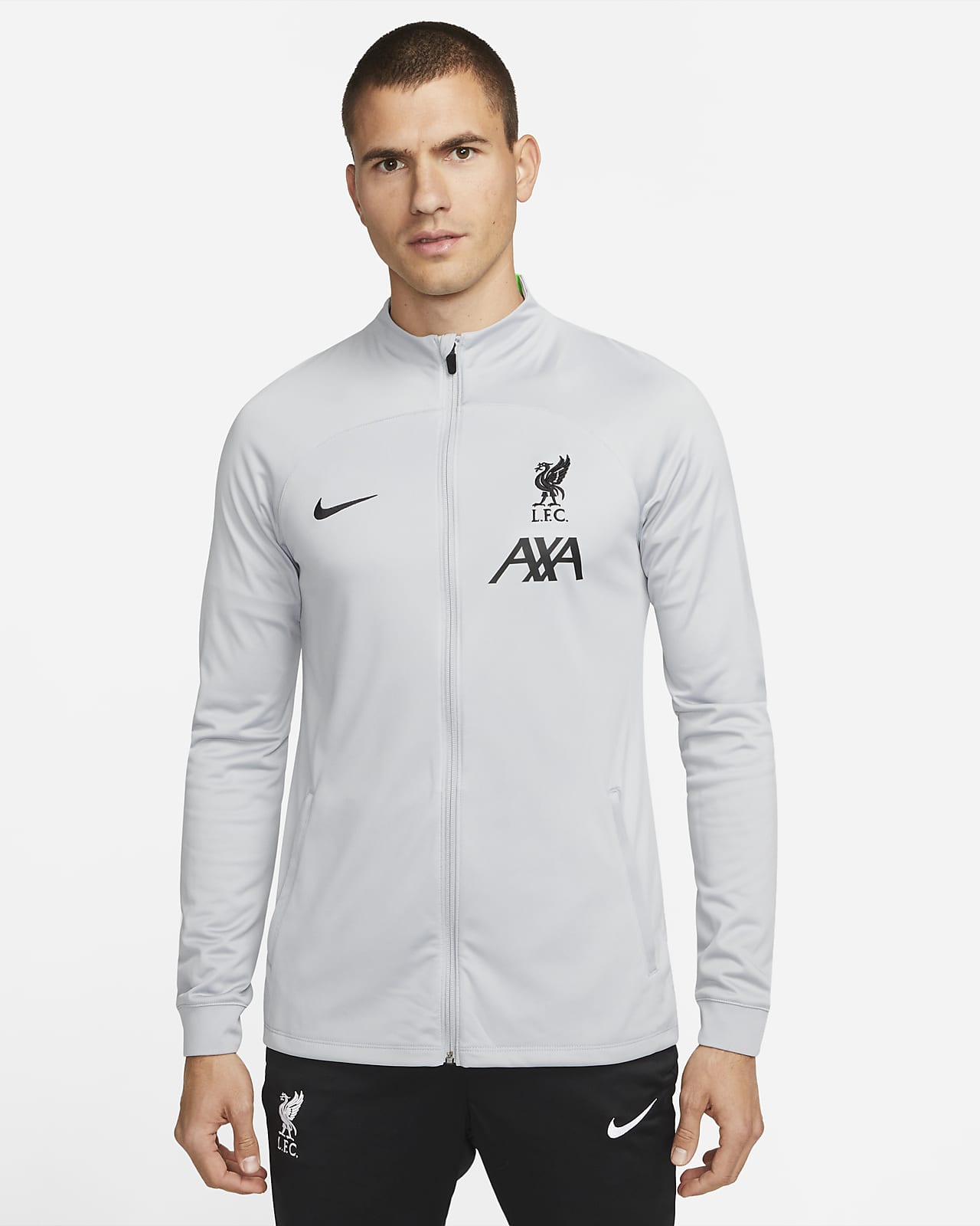 Męska dresowa bluza piłkarska z dzianiny Liverpool F.C. Strike Nike Dri-FIT