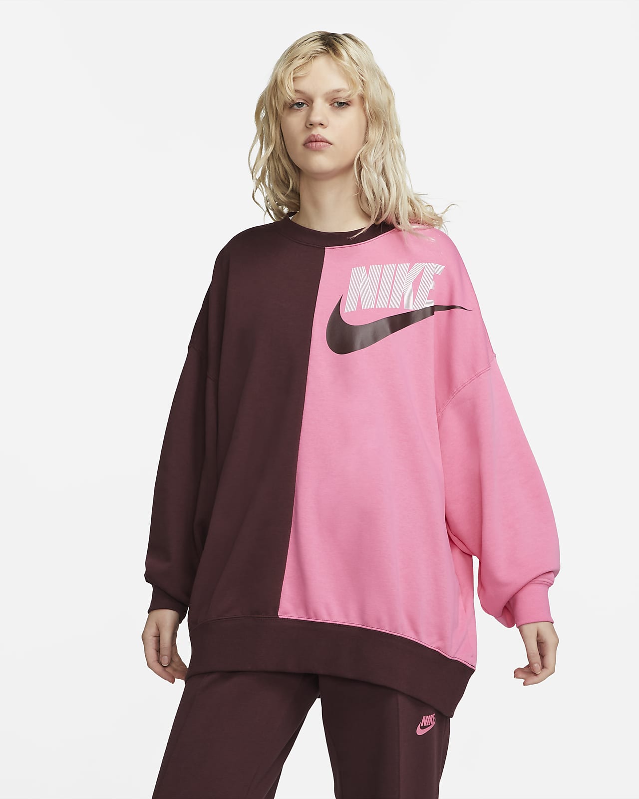 Nike Sportswear Extra oversized danssweatshirt van fleece