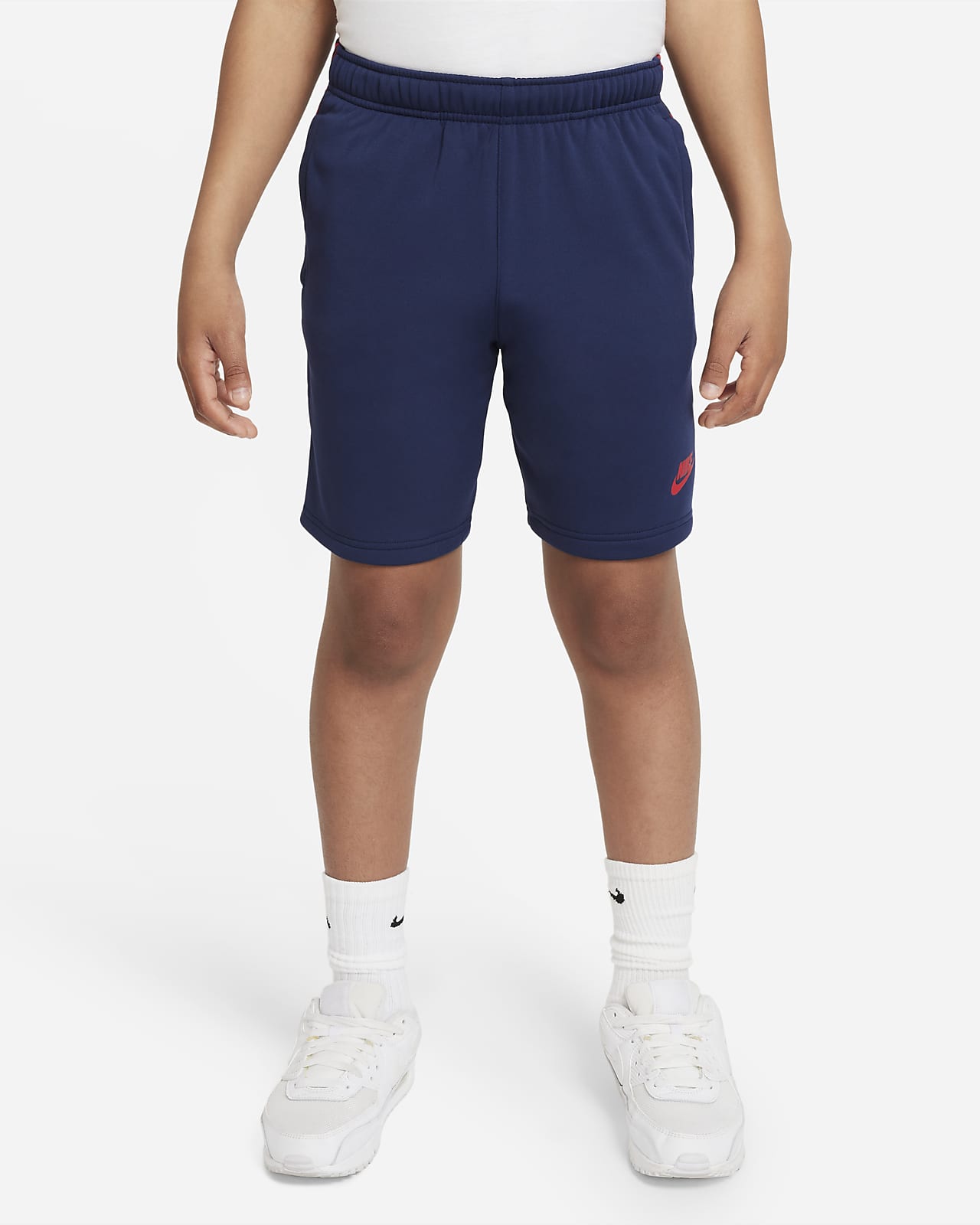 Spodenki z powtarzającym się logo dla dużych dzieci (chłopców) Nike Sportswear