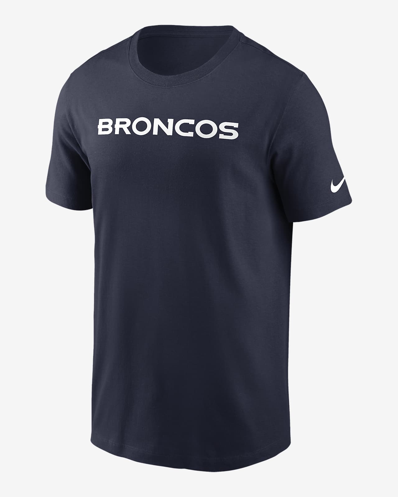 Denver Broncos Primetime Wordmark Essential Men's Nike NFL T-Shirt
