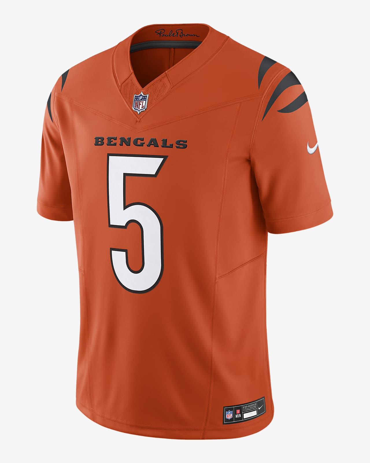 Jersey de fútbol americano Nike Dri-FIT de la NFL Limited para hombre Tee Higgins Cincinnati Bengals