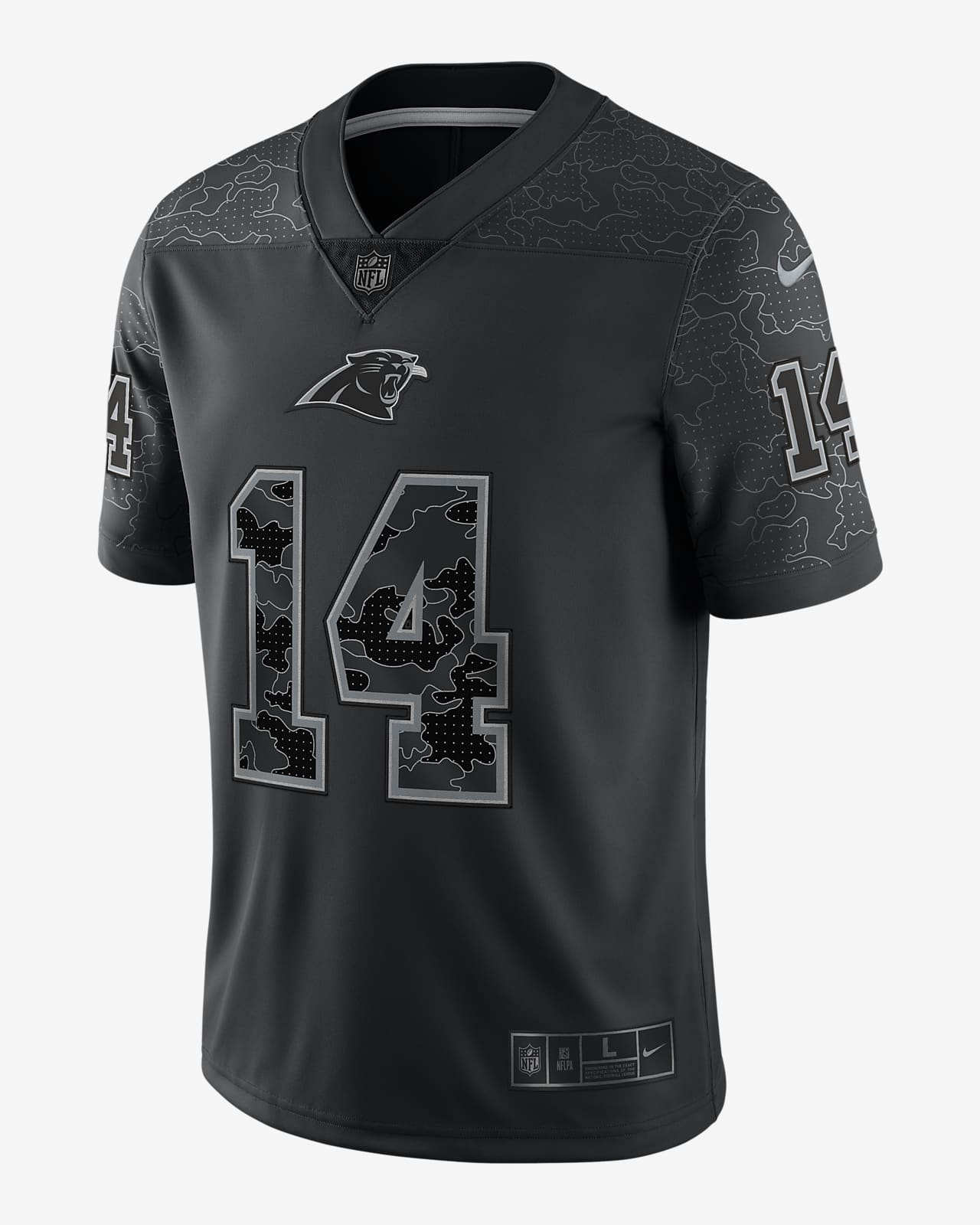 NFL Carolina Panthers RFLCTV (Sam Darnold) Men's Fashion Football Jersey