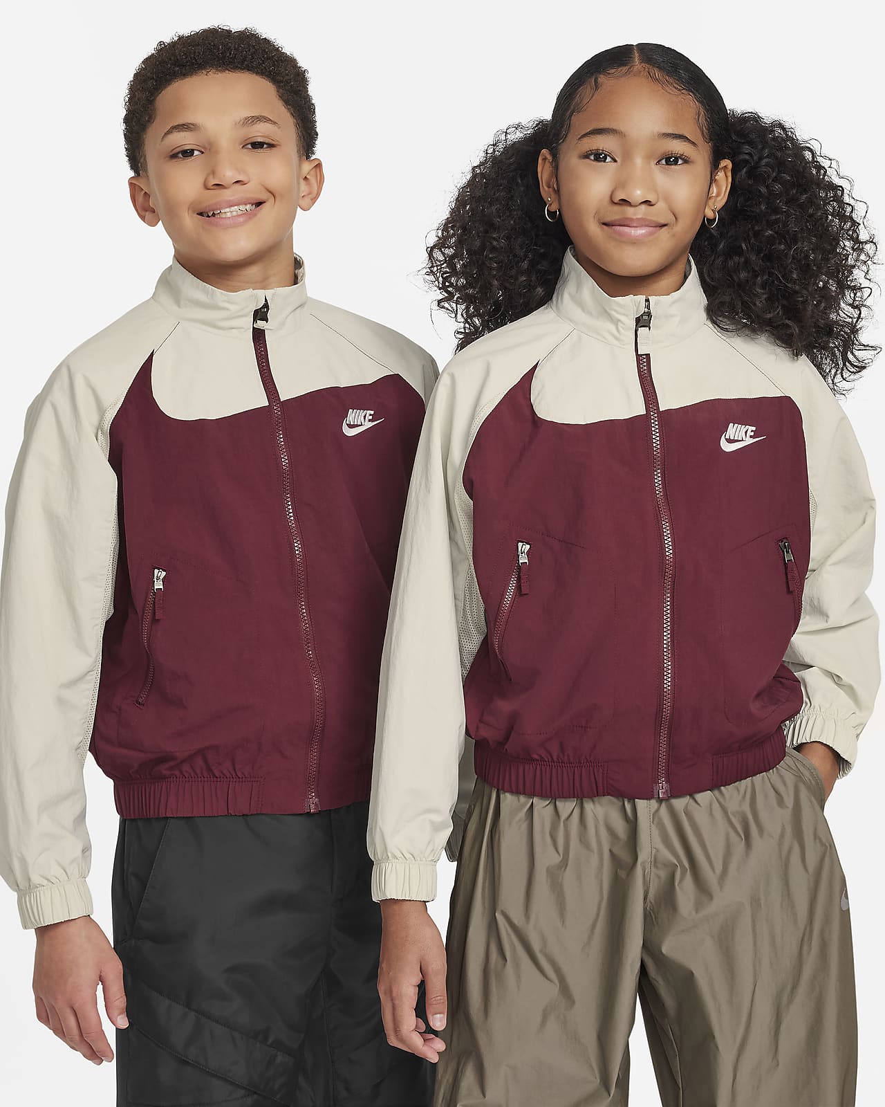 Nike Sportswear Amplify Big Kids' Woven Full-Zip Jacket