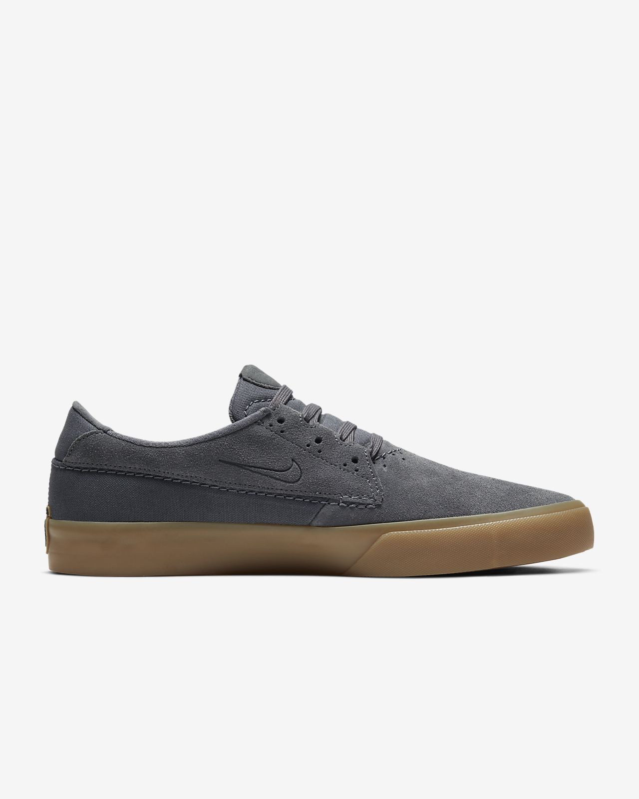 nike sb shane dark grey & gum skate shoes