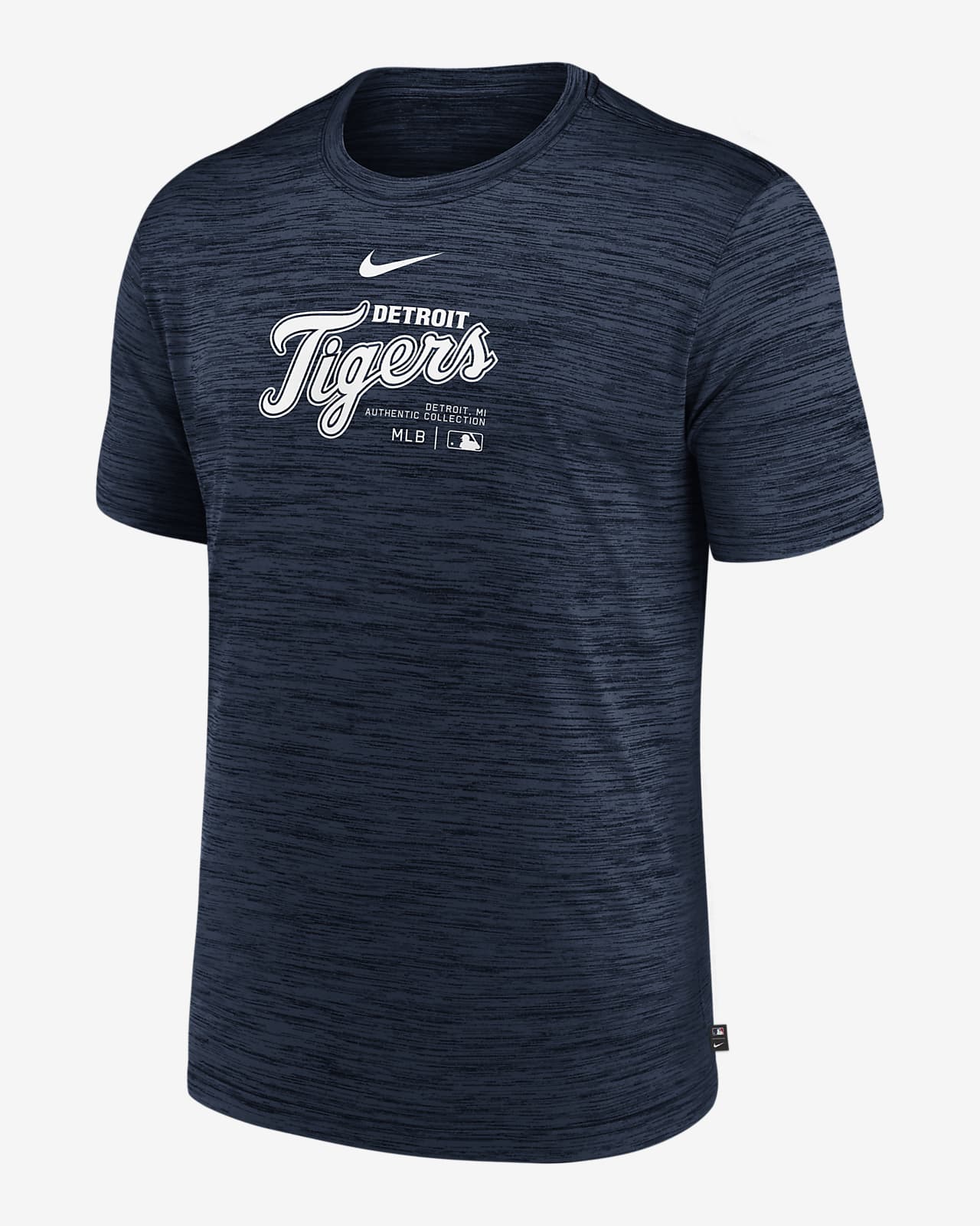 Playera Nike Dri-FIT de la MLB para hombre Detroit Tigers Authentic Collection Practice Velocity
