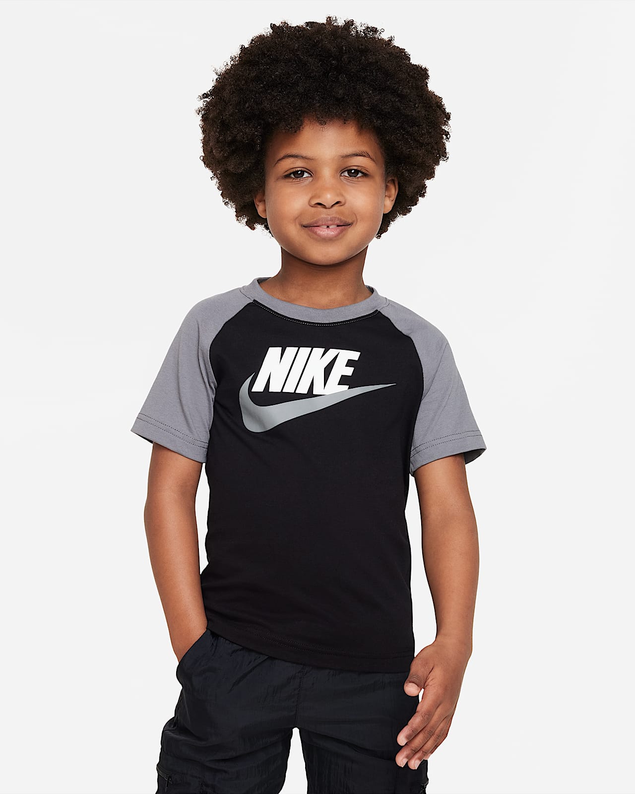 Nike Sportswear Futura Raglan Tee Little Kids' TShirt.