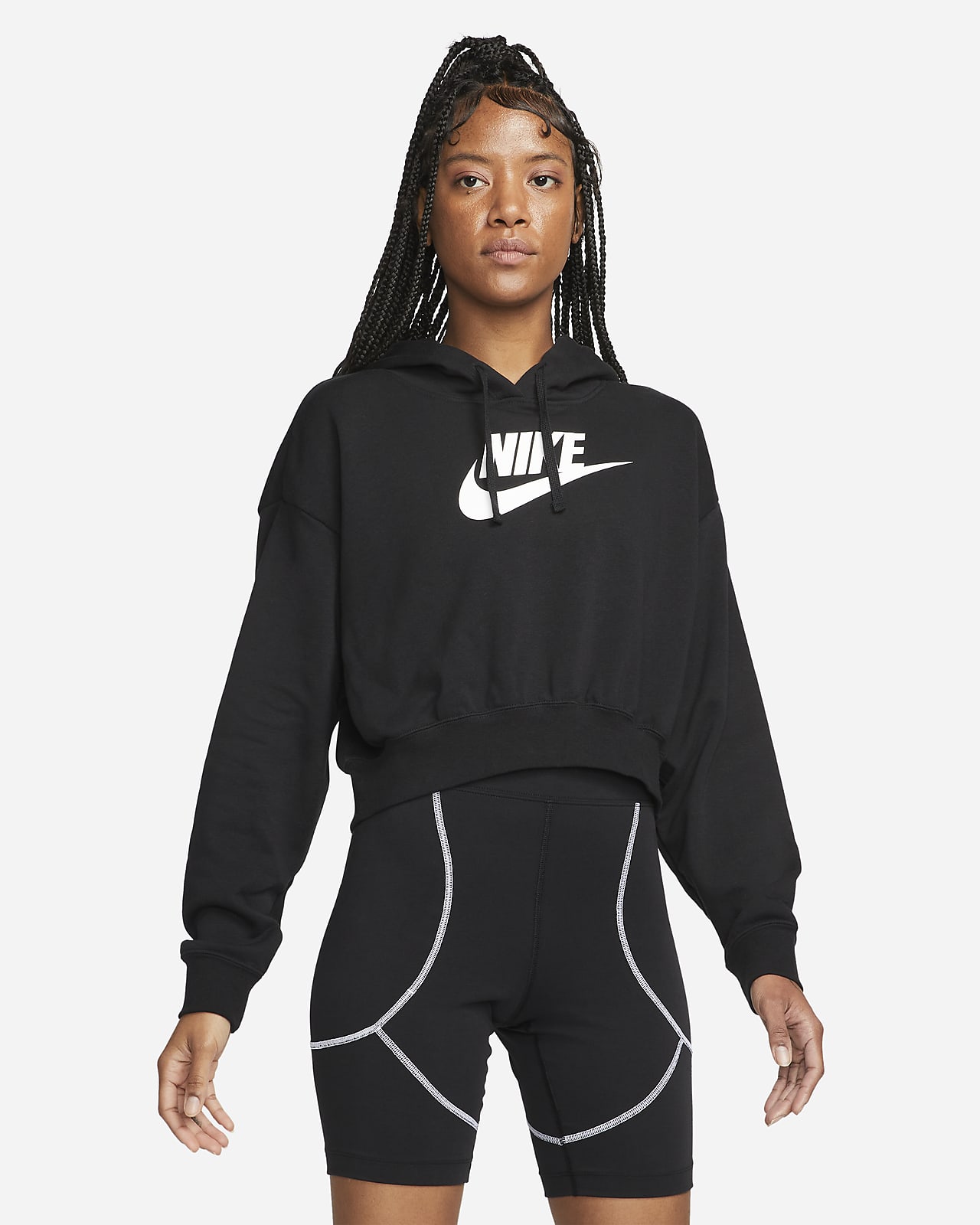 Nike Sportswear Club Fleece Women's Oversized Crop Graphic Hoodie