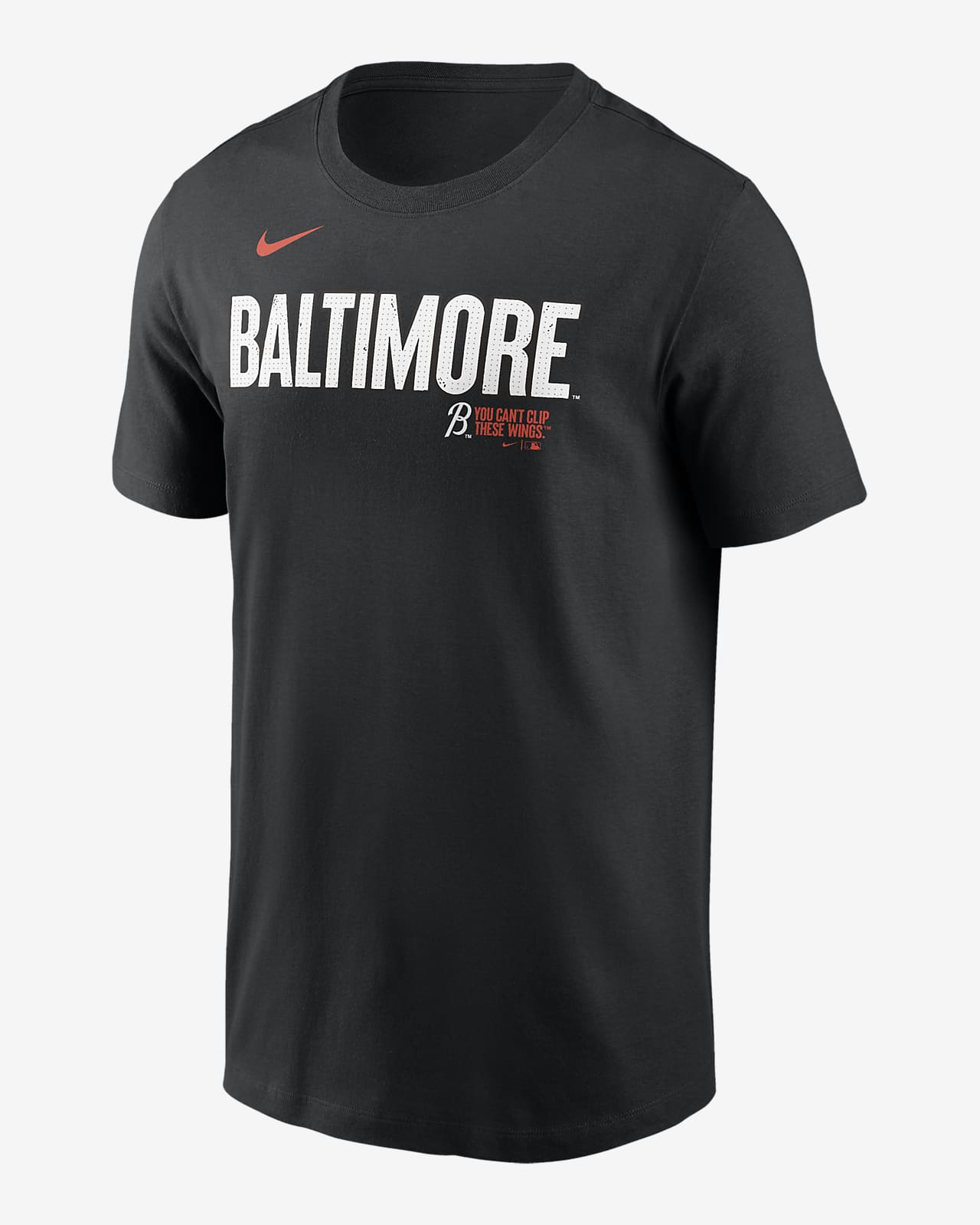 Playera Nike de la MLB para hombre Baltimore Orioles City Connect Wordmark
