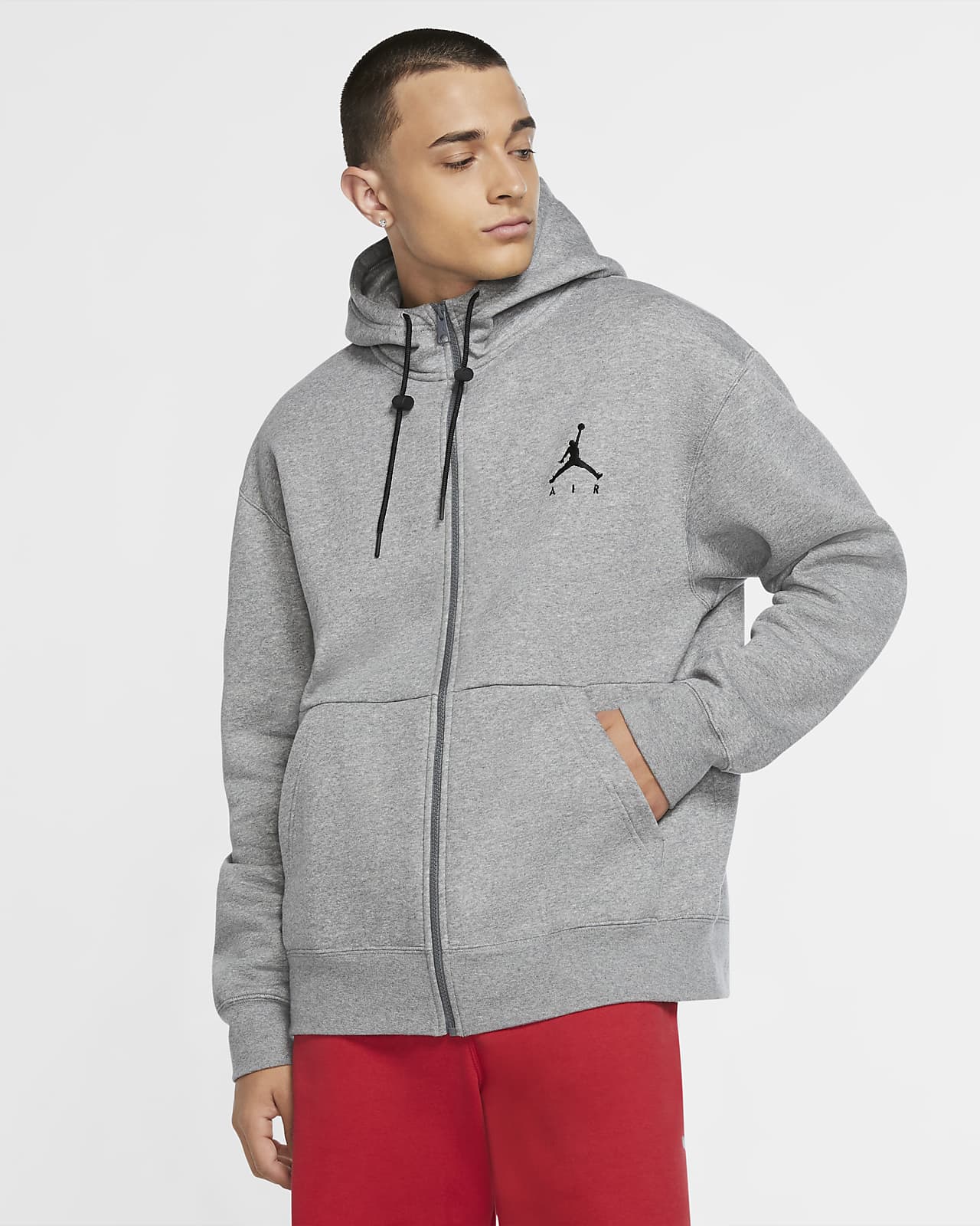 jordan jumpman air fleece full zip top
