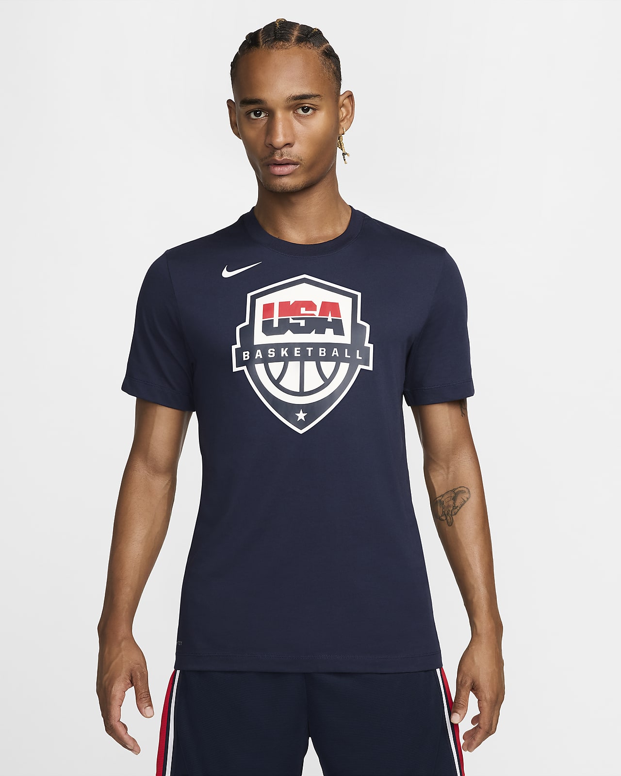Męski T-shirt do koszykówki Nike Dri-FIT USAB