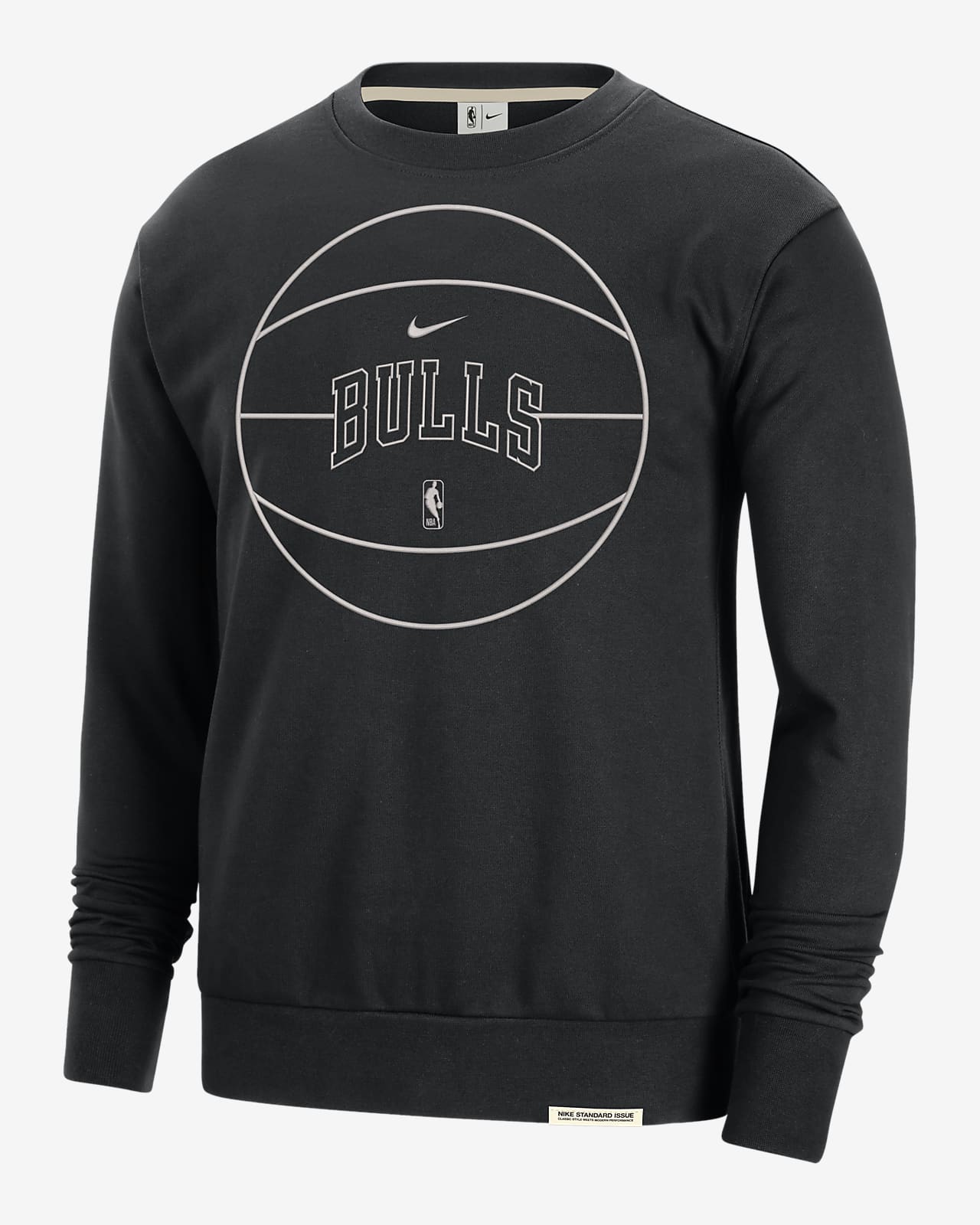 Chicago Bulls Standard Issue Nike Dri-FIT NBA-Sweatshirt für Herren