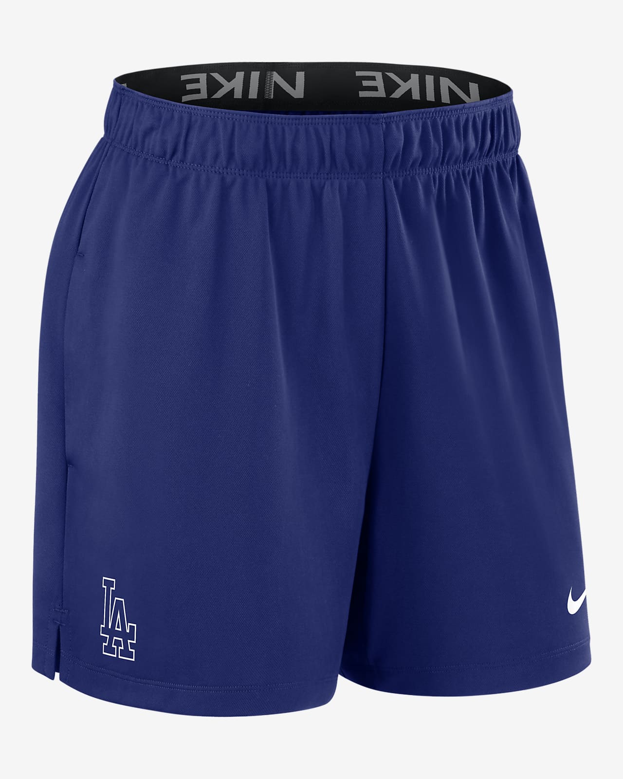 Shorts Nike Dri-FIT de la MLB para mujer Los Angeles Dodgers Authentic Collection Practice