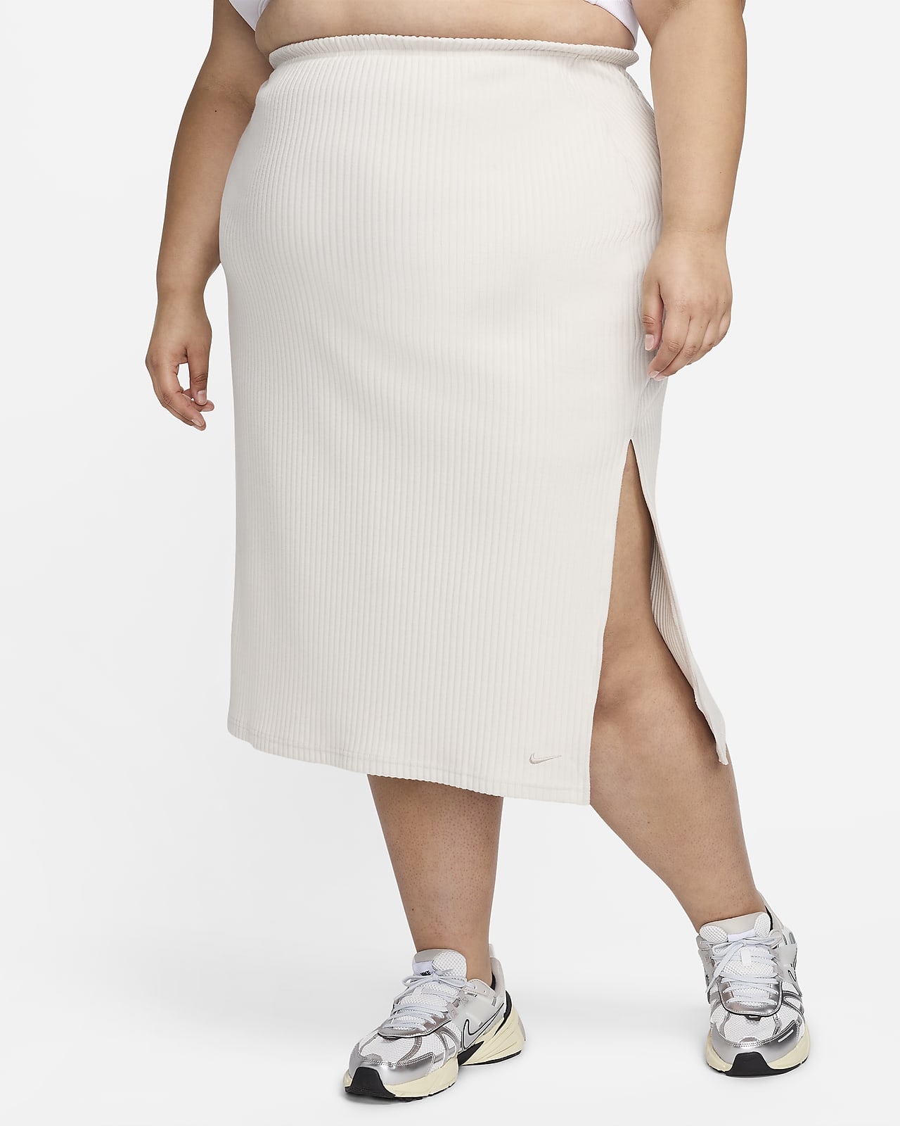 Nike Sportswear Chill Rib Women's Slim Midi Skirt (Plus Size)